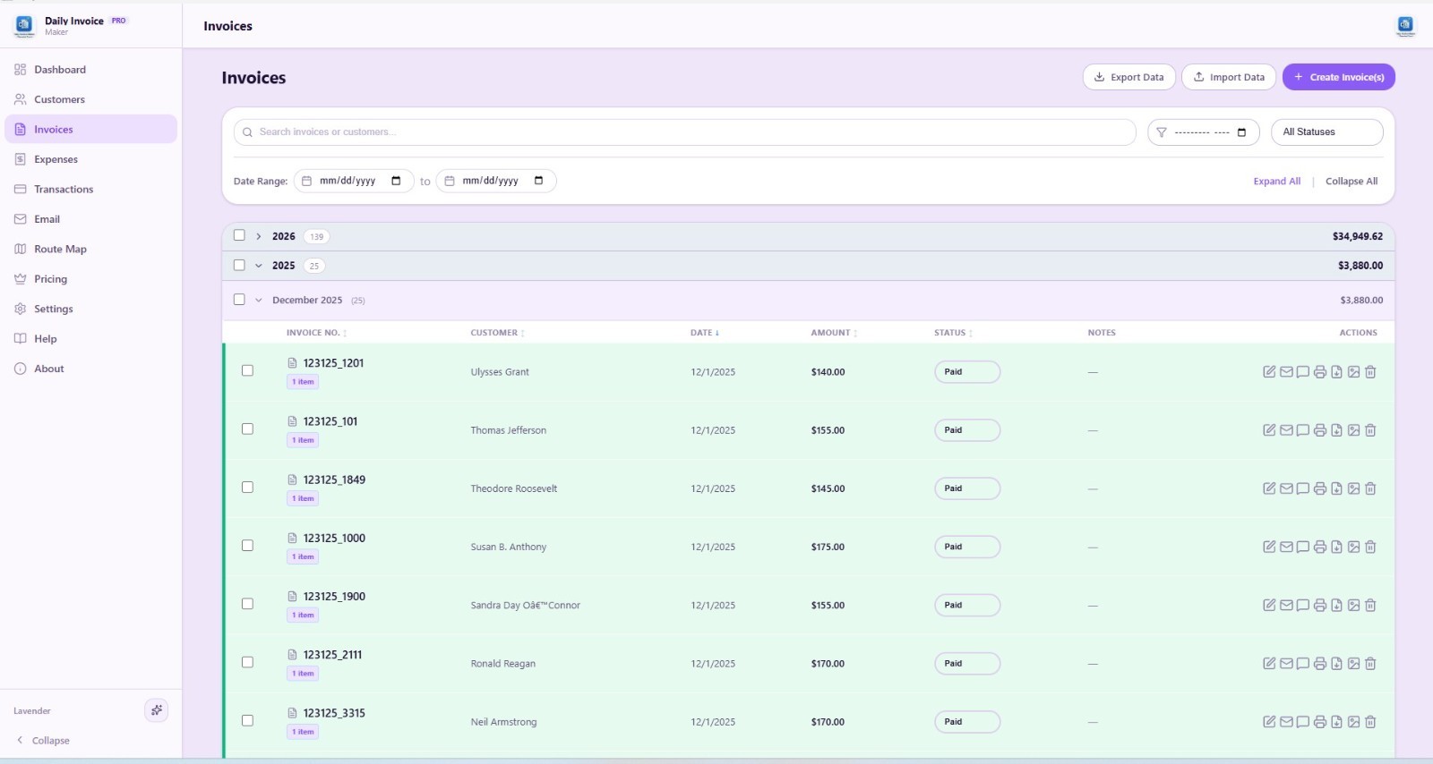 Invoice Maker Software Windows – Estimates, Service Log, AI Receipts