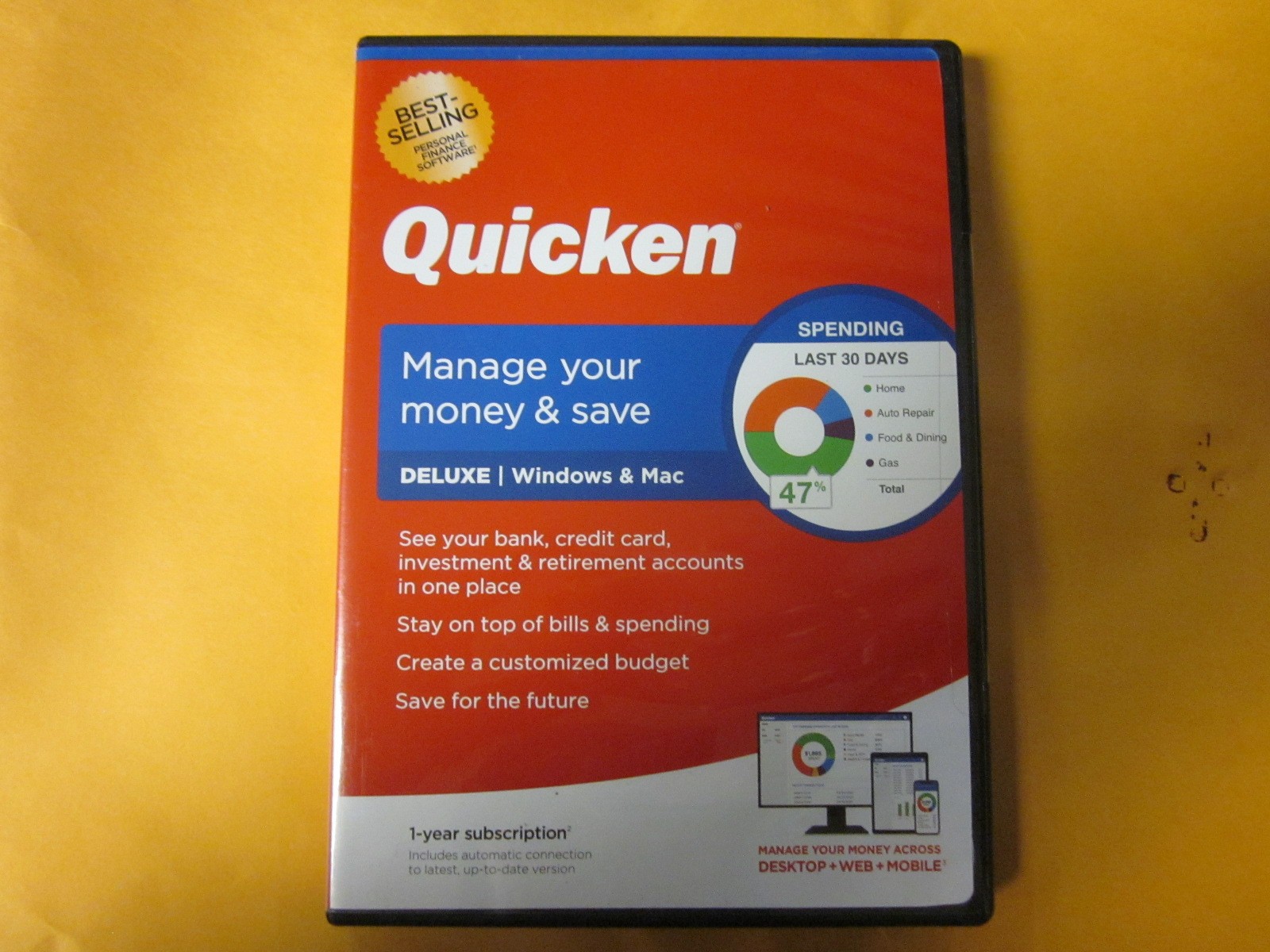 Quicken Deluxe Personal Finance Manage Your Money and Save Software 2020 Win/Mac