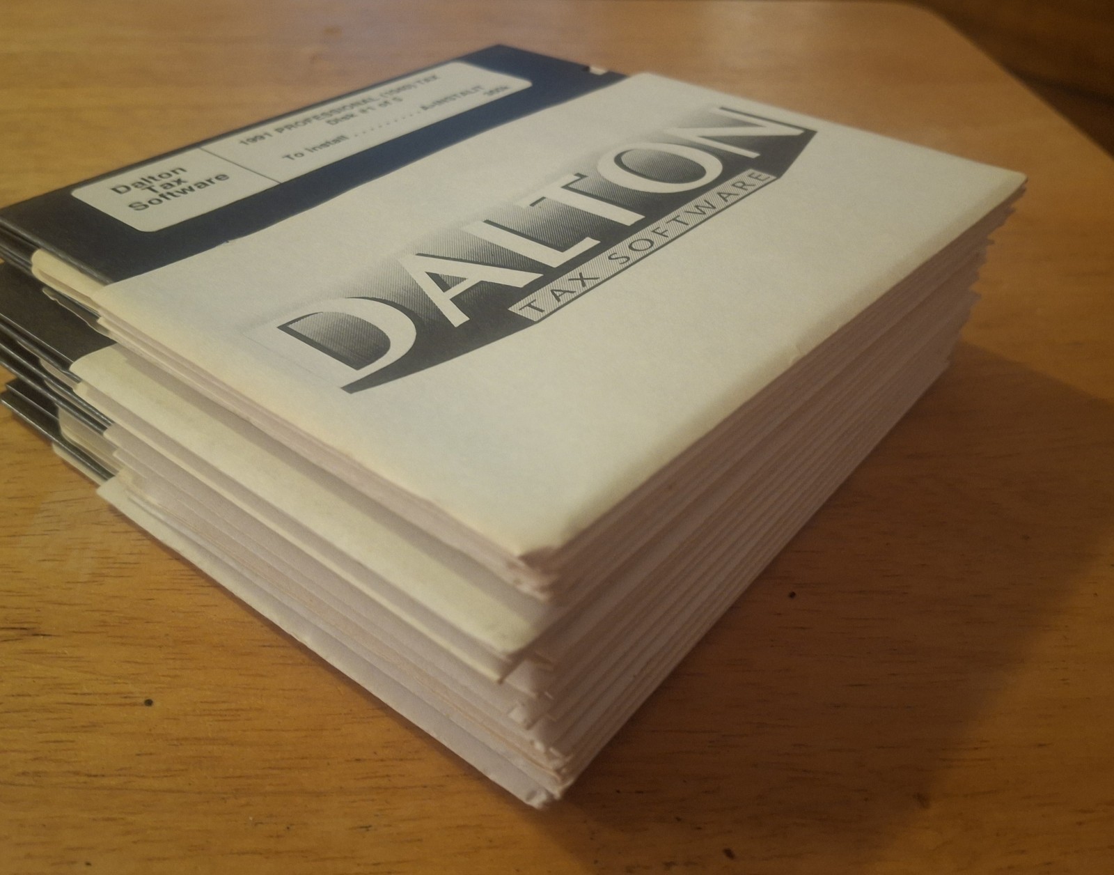 1991 TAX SOFTWARE DALTO TAX SOFTWARE 1040 DEPRECIATION STATE MA RI