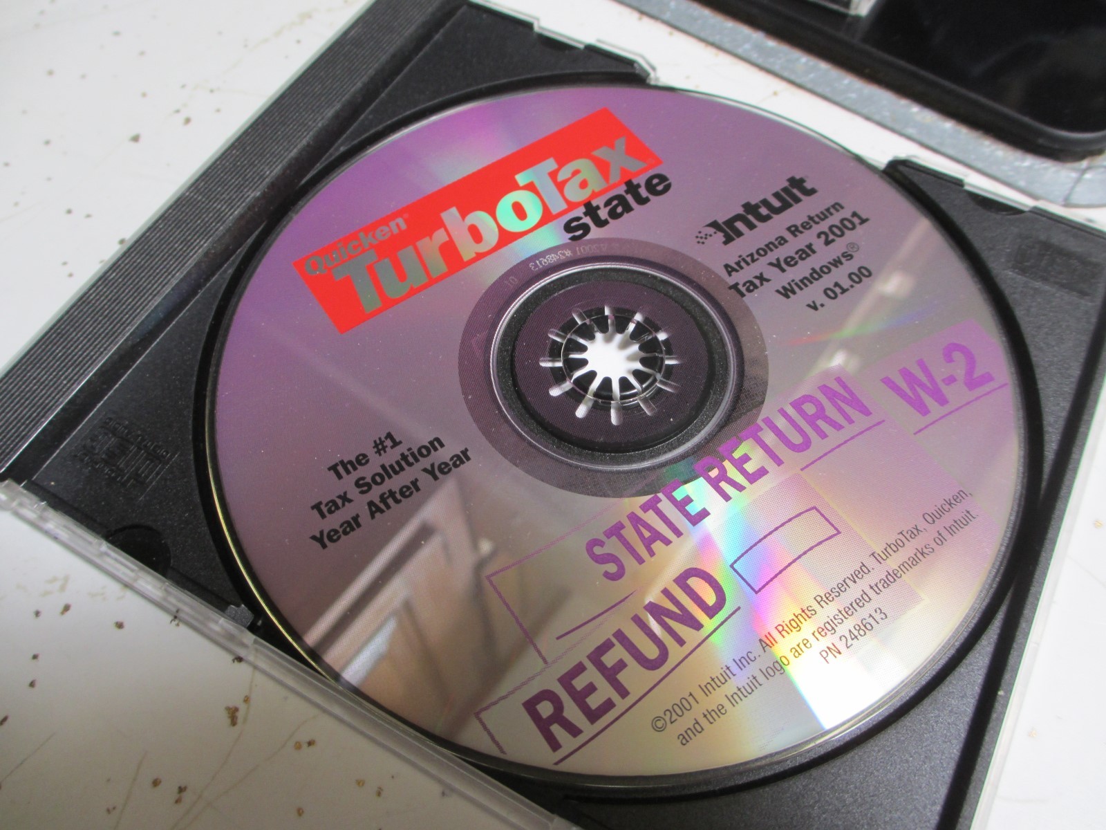 Quicken TurboTax AZ ARIZONA STATE 2001 CD for Windows Intuit Turbo Tax