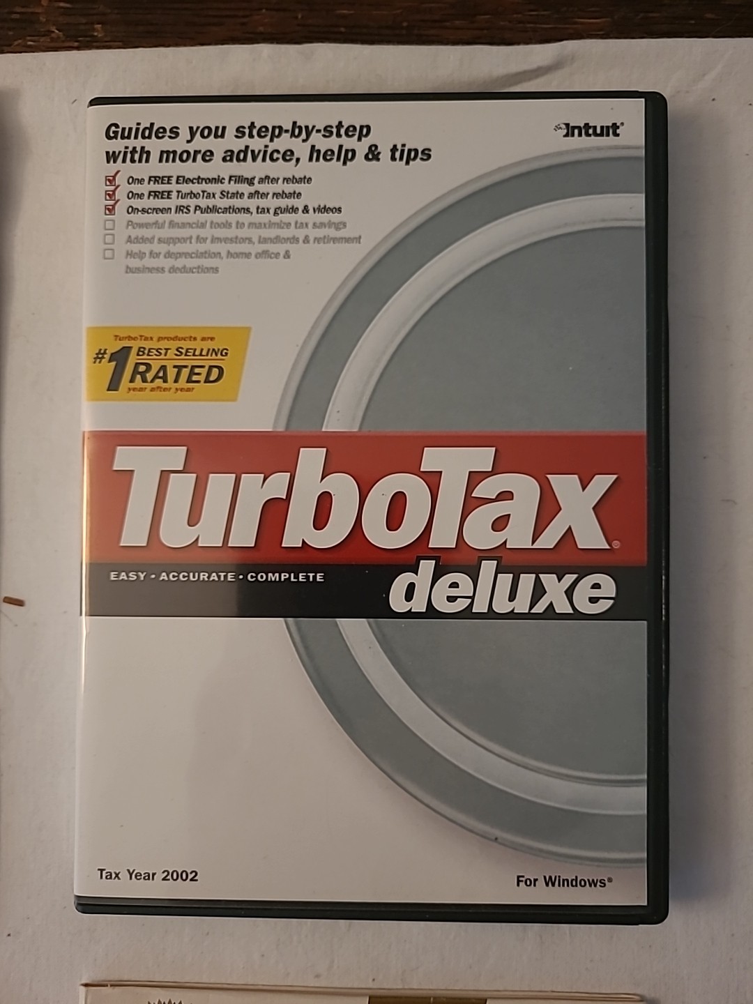 Vintage TurboTax Intuit CD Lot: Quicken 2000, TurboTax 2001, ’02, ’03, 04