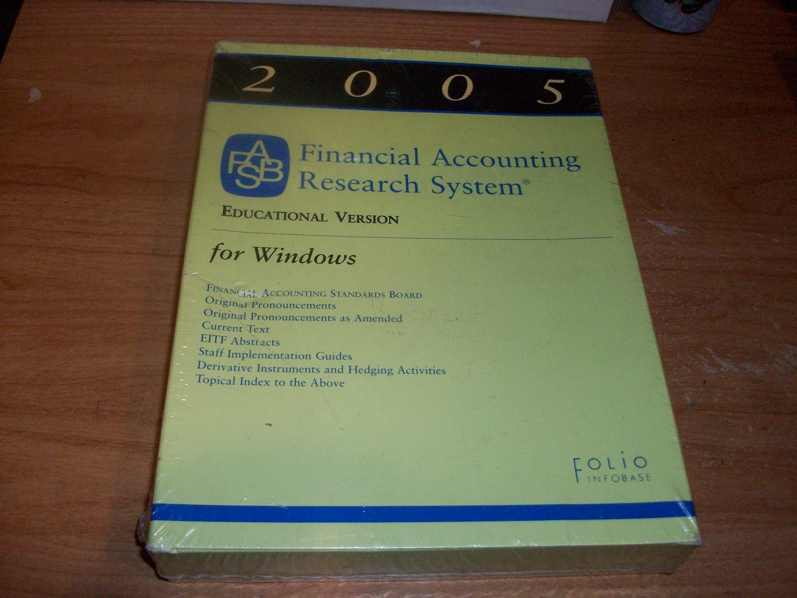 Financial Accounting Research System 2005 Educational Version CD ROM WINDOWS NEW