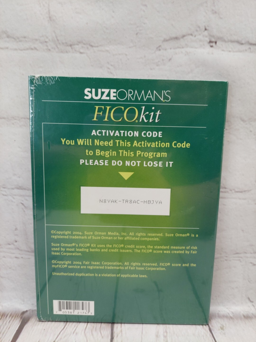 Suze Orman’s Fico Kit 2004 by Suze Orman