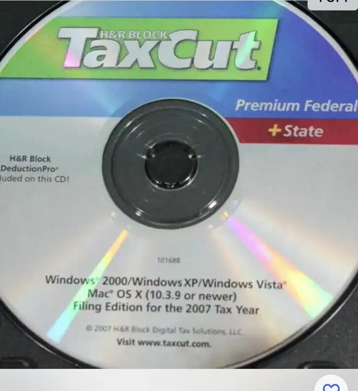 H&R Block TaxCut 2007 Premium Federal + State [OLD VERSION] [CD-ROM] [CD-ROM]