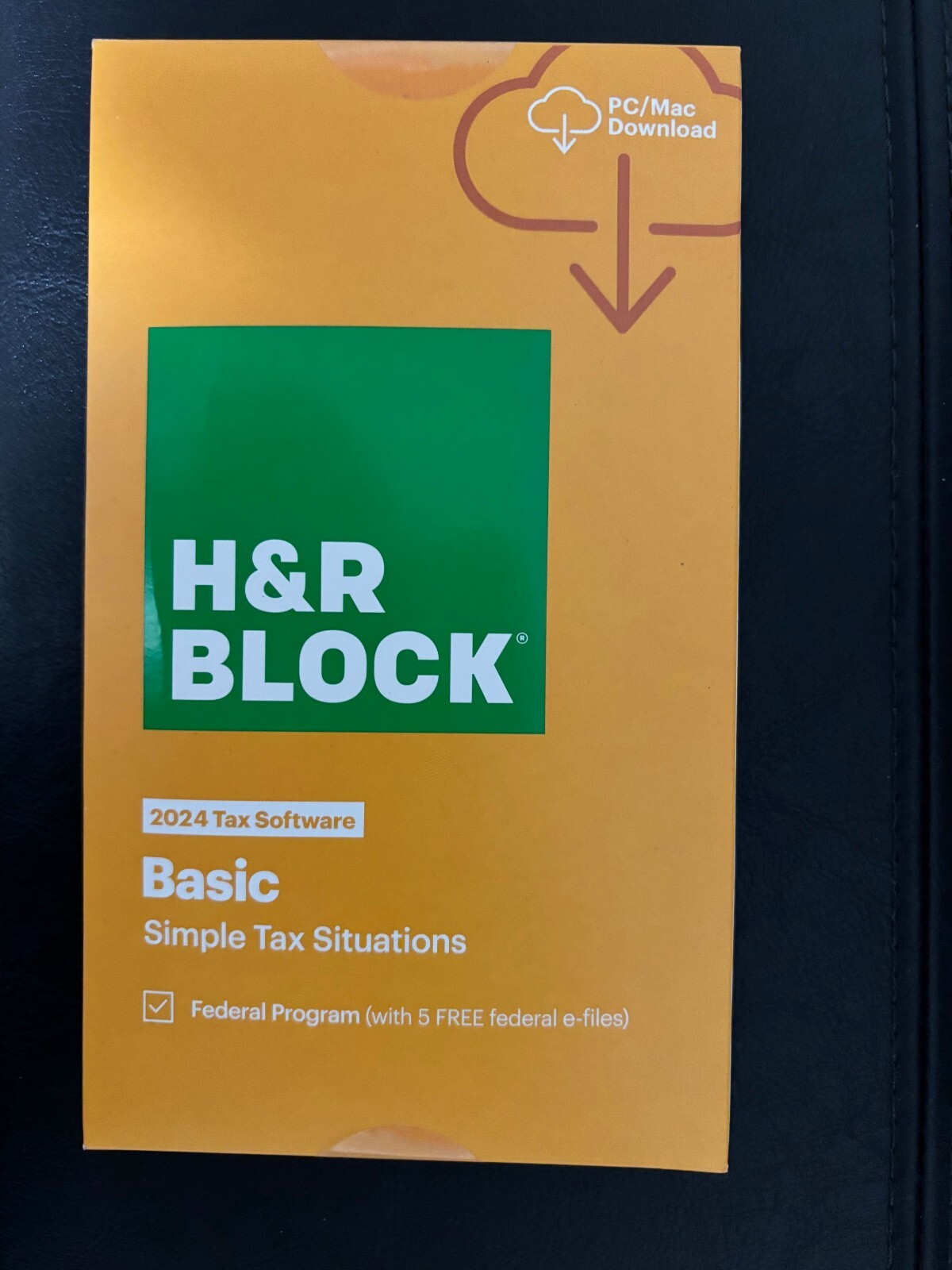 2024 NEW H&R Block Tax Software BASIC 2024 WIN / MAC [Product Key Card]