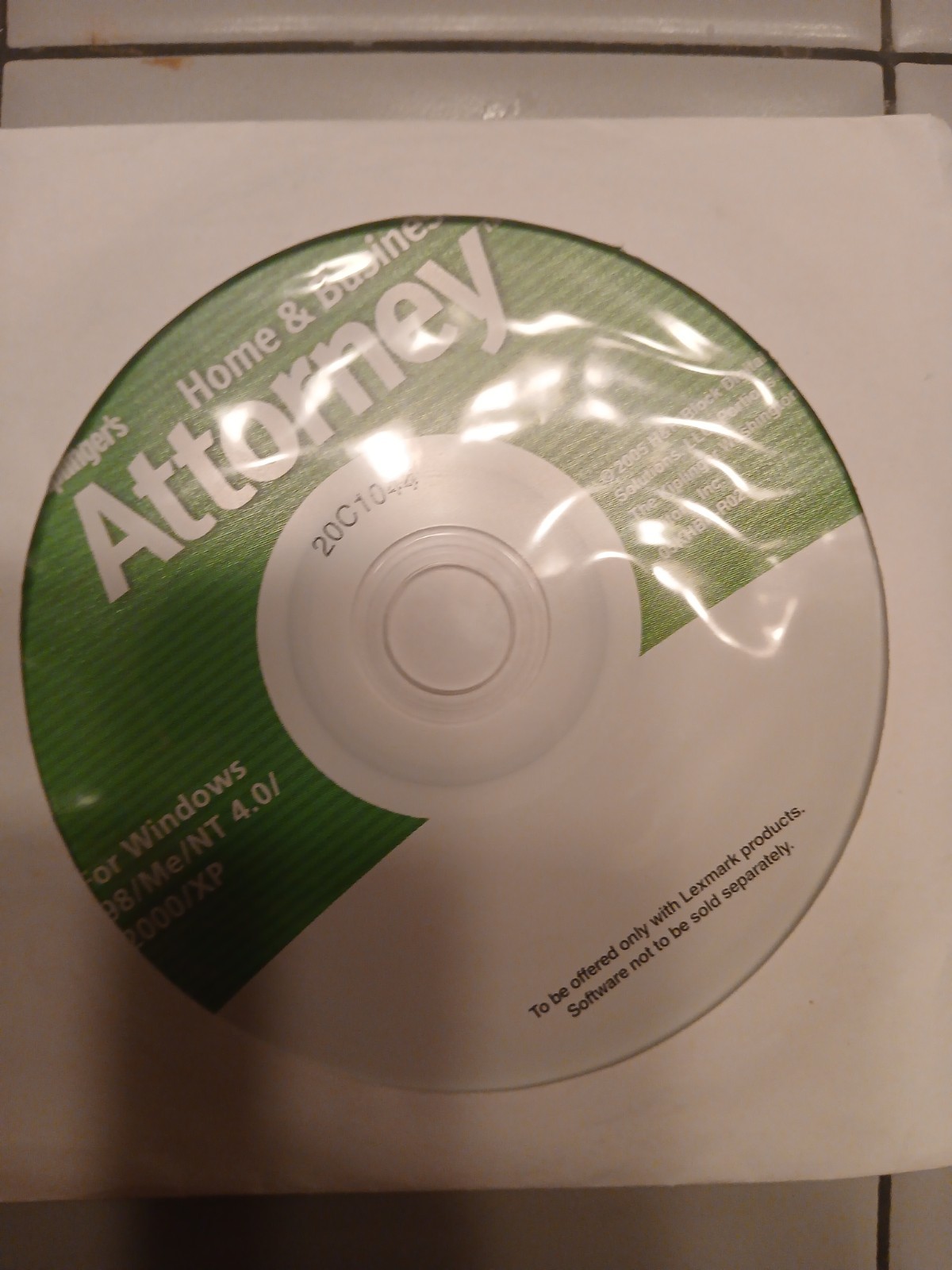 2005 H&R Block Kiplinger’s Home & Business Attorney CD-ROM Designed for Windows