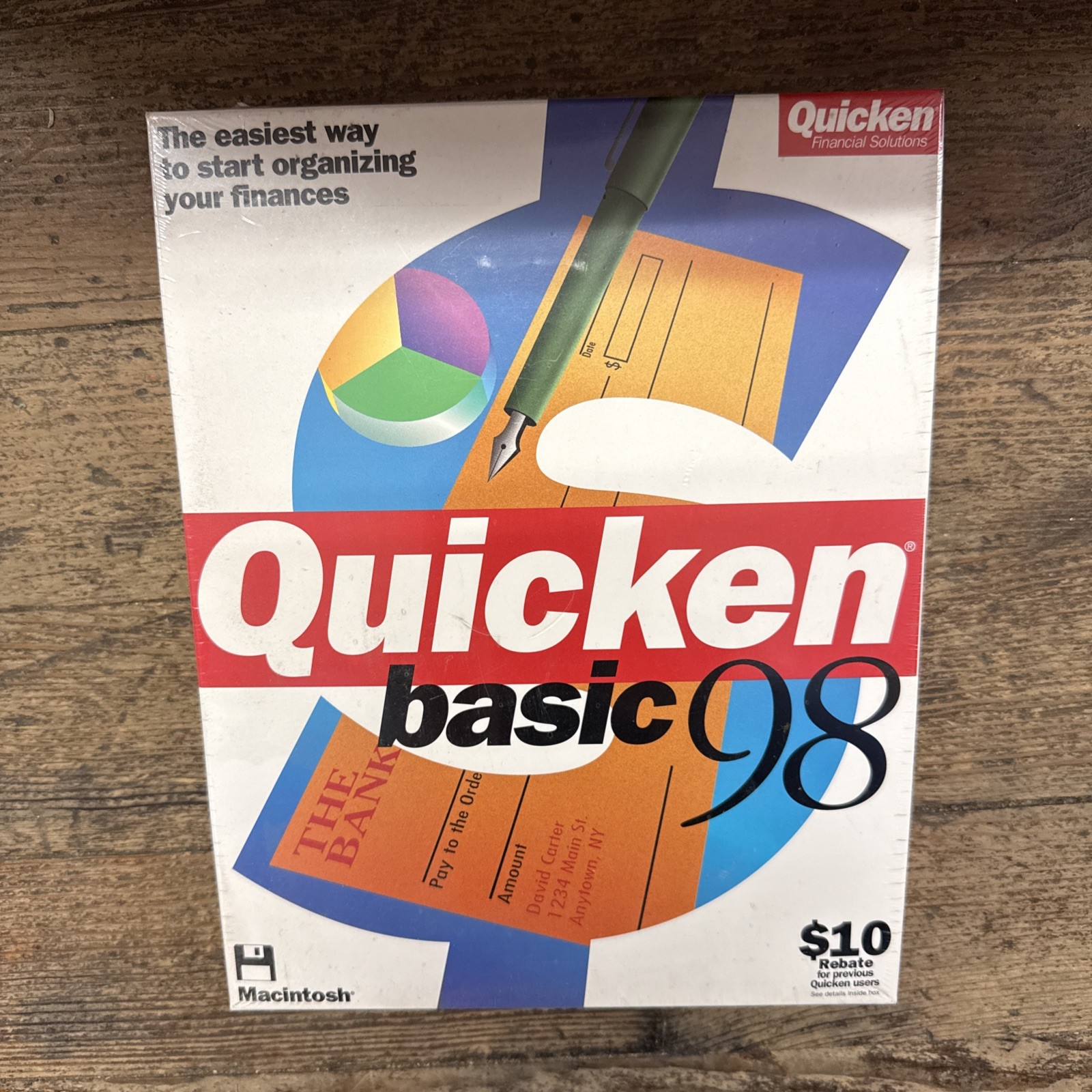 Quicken Basic 98 Sealed NIB!! Macintosh Vintage