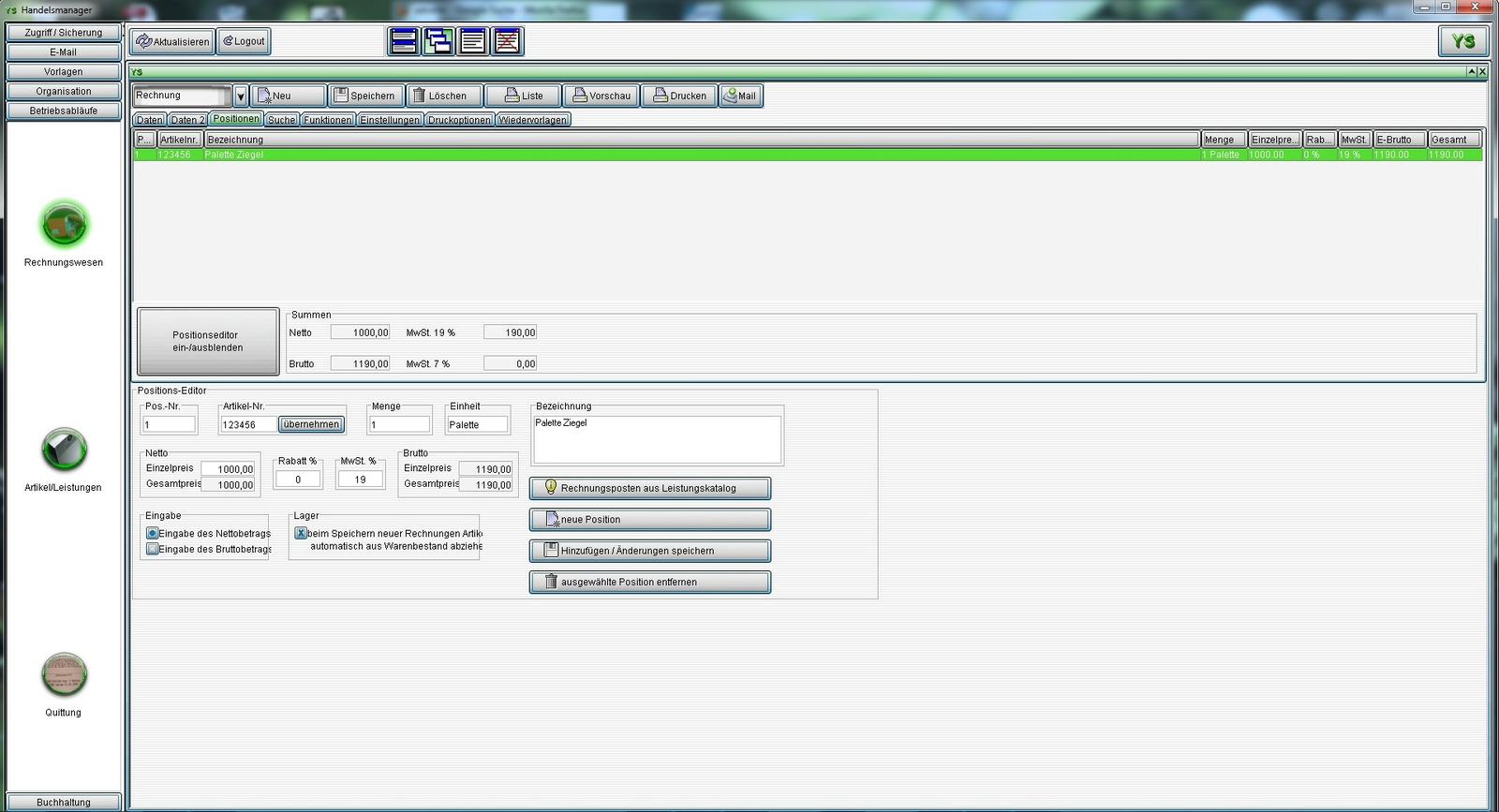 Invoice Software, Quote, Order, Invoices and Customers, Address Management, Program