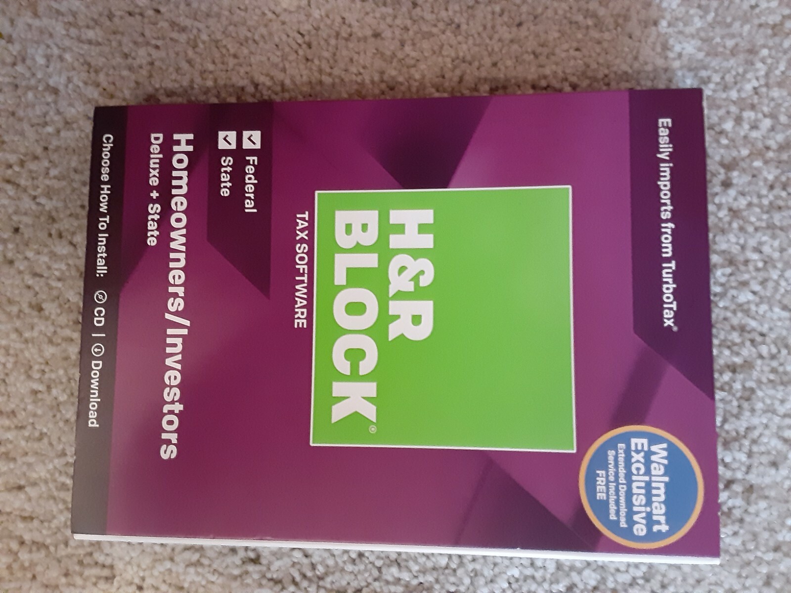 2018 Tax Software H&R Block Tax Software Deluxe + State