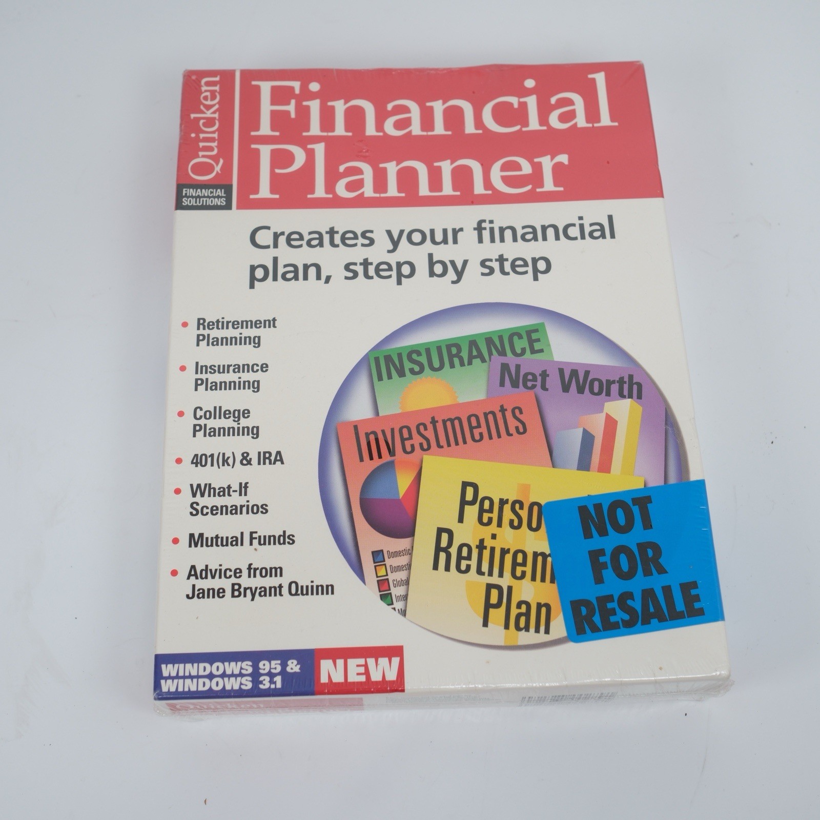Quicken Financial Planner CD-ROM For Windows 95 Windows 1 Personal Retirement