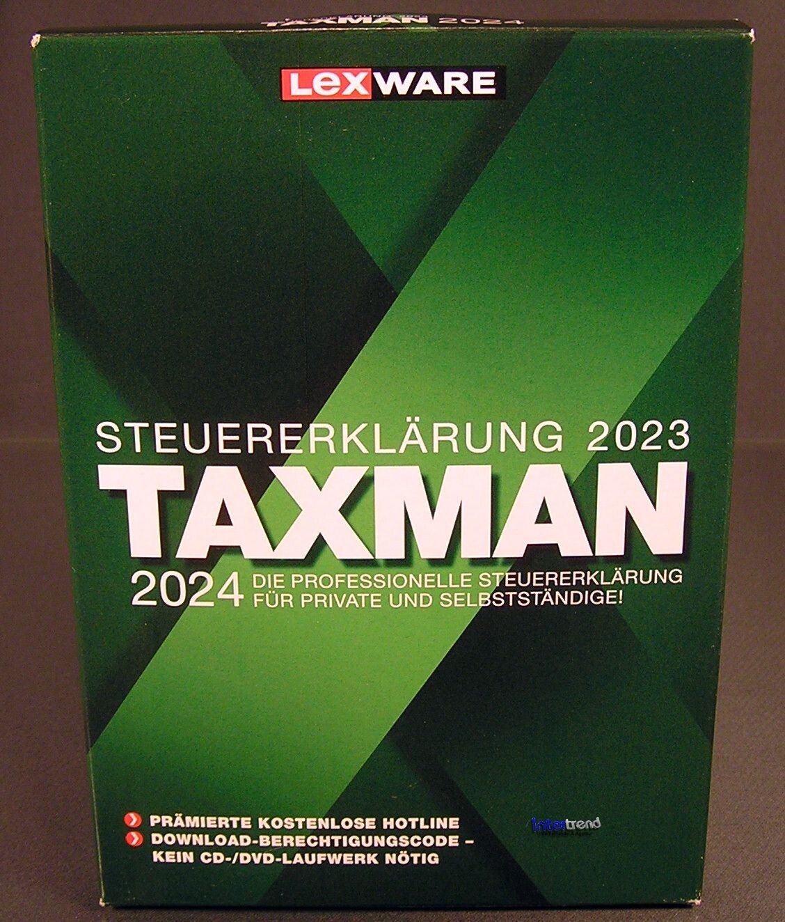 Lexware Taxman 2024 Full Version Box (Tax Year 2023) + Manual (PDF) ORIGINAL BOX NEW