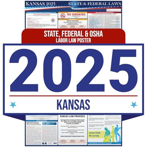 2025 Kansas State and Federal Labor Law Poster – OSHA Workplace English