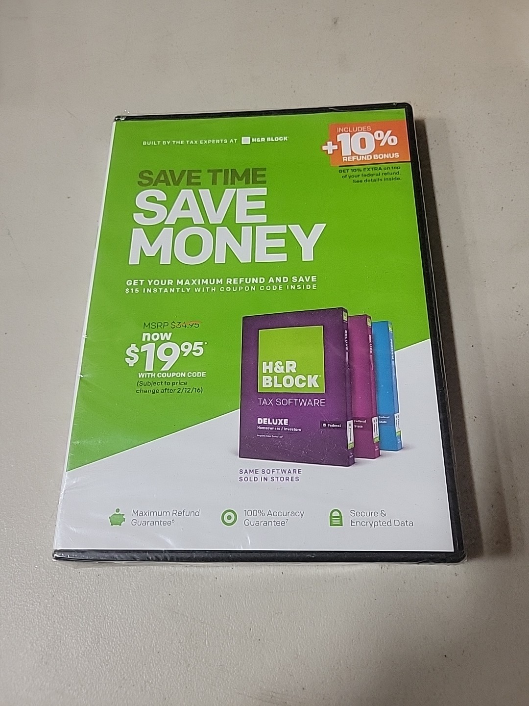 H&R Block Tax Software Save Time Save Money Get Help With Your Taxes New Sealed