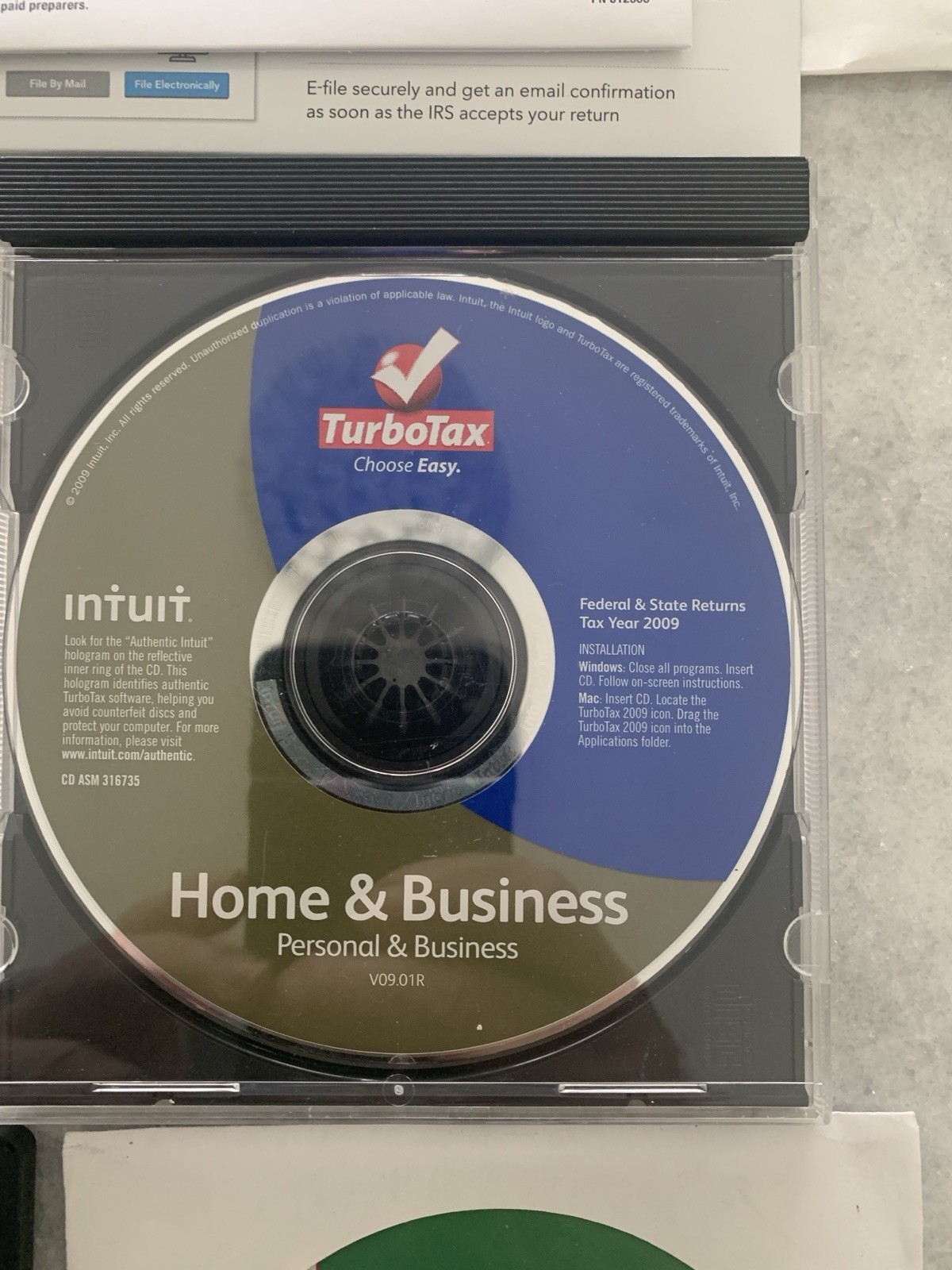 Turbo Tax CDs Mixed Years