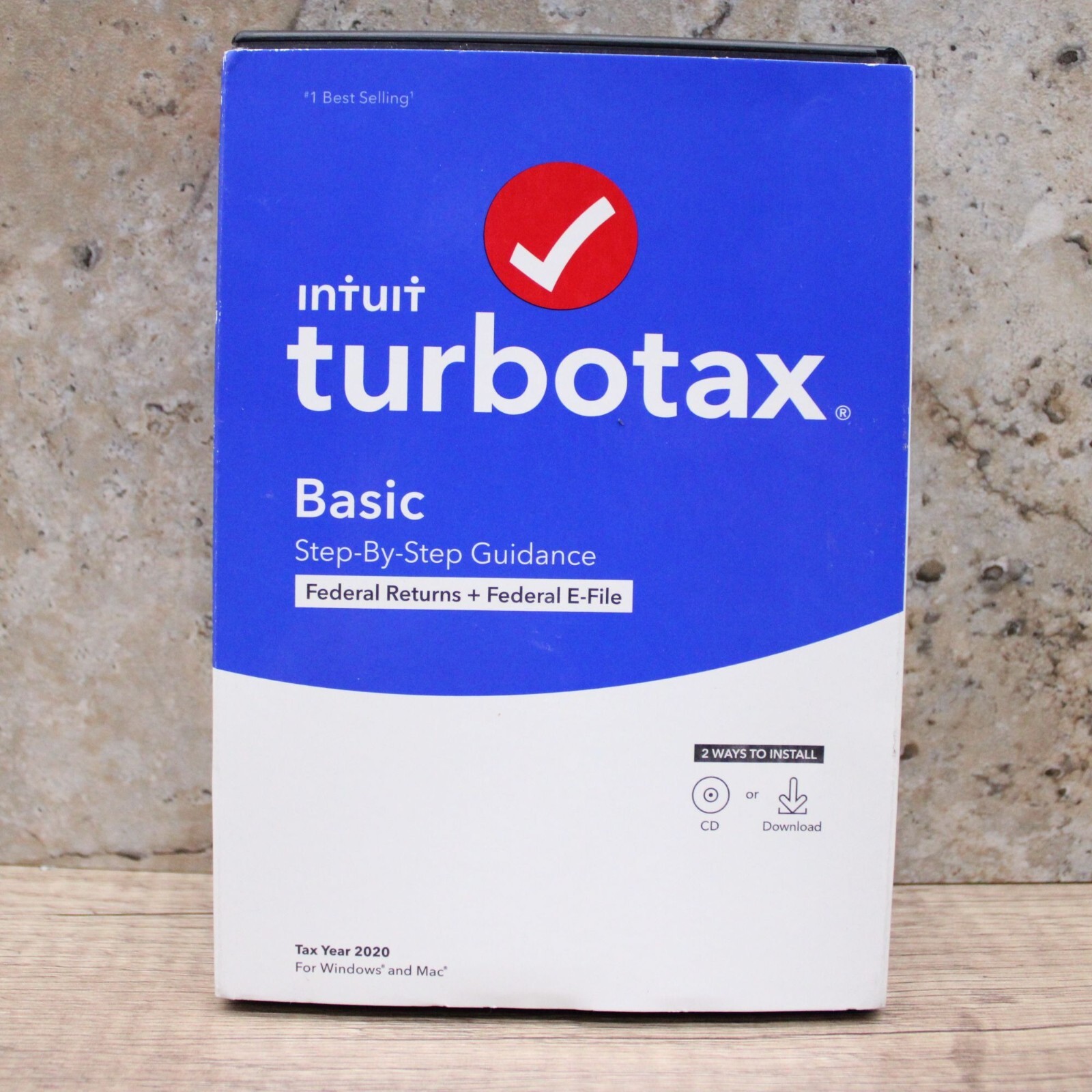 Intuit – TurboTax Basic Federal + Efile 2020 (1-User) – Mac OS, Windows NEW