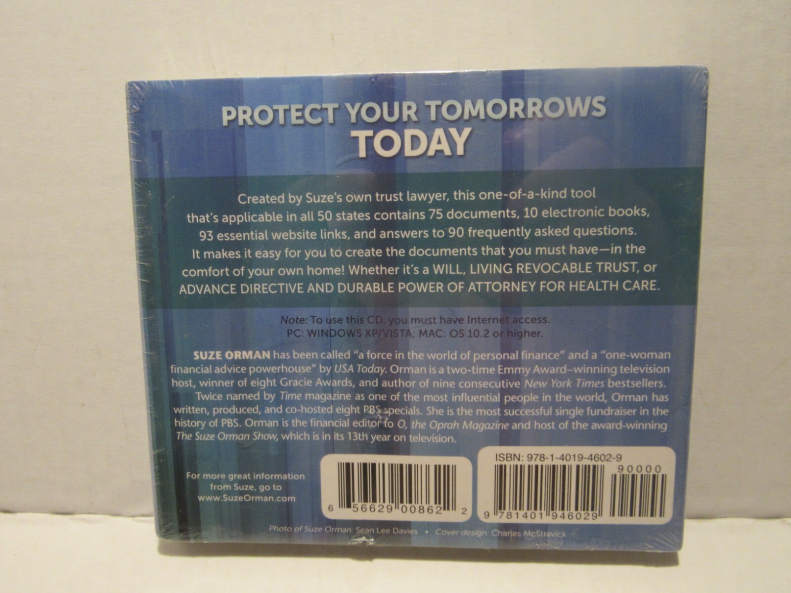 Suze Orman – Protect Your Tomorrows Today (CD-ROM) Brand New Sealed In Plastic!!