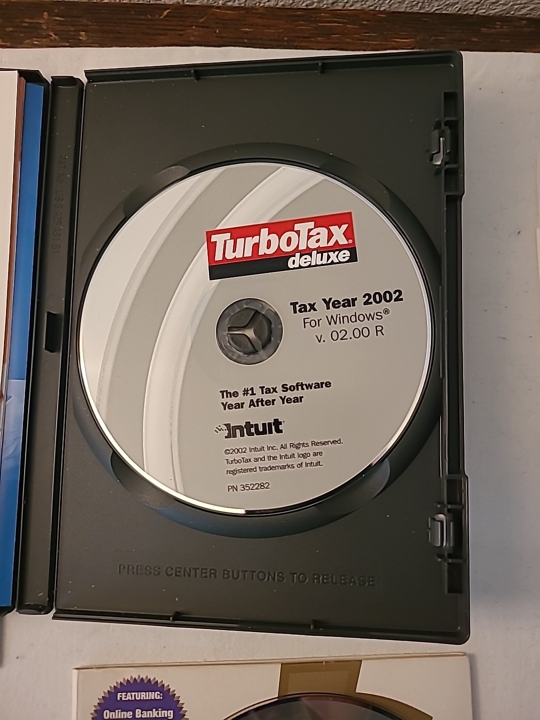 Vintage TurboTax Intuit CD Lot: Quicken 2000, TurboTax 2001, ’02, ’03, 04