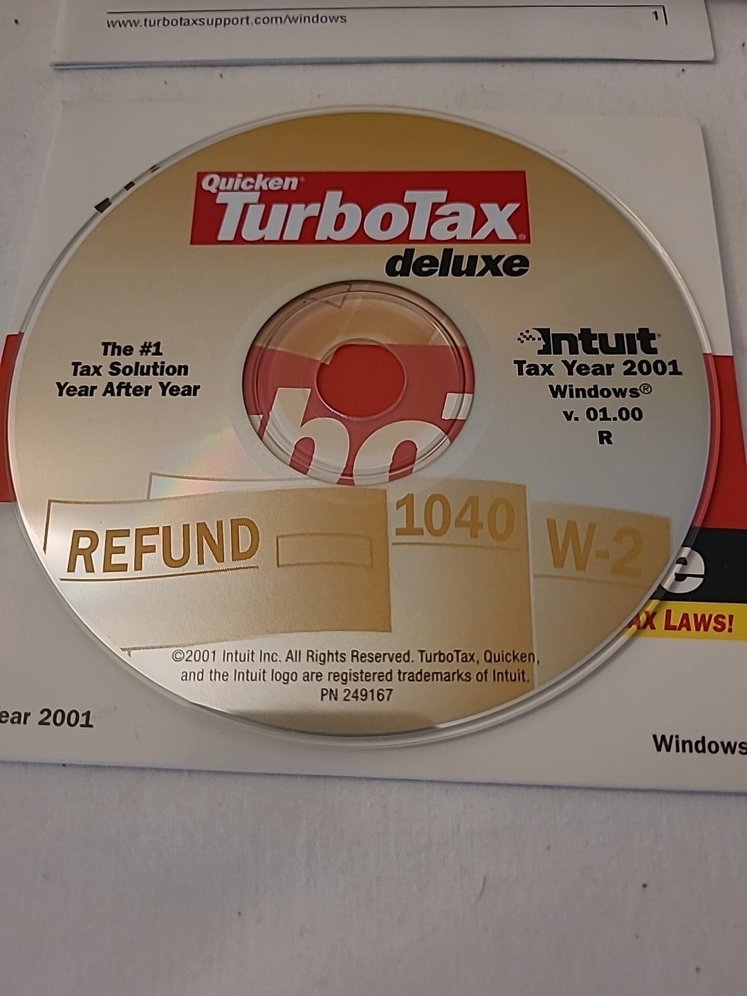 Vintage TurboTax Intuit CD Lot: Quicken 2000, TurboTax 2001, ’02, ’03, 04