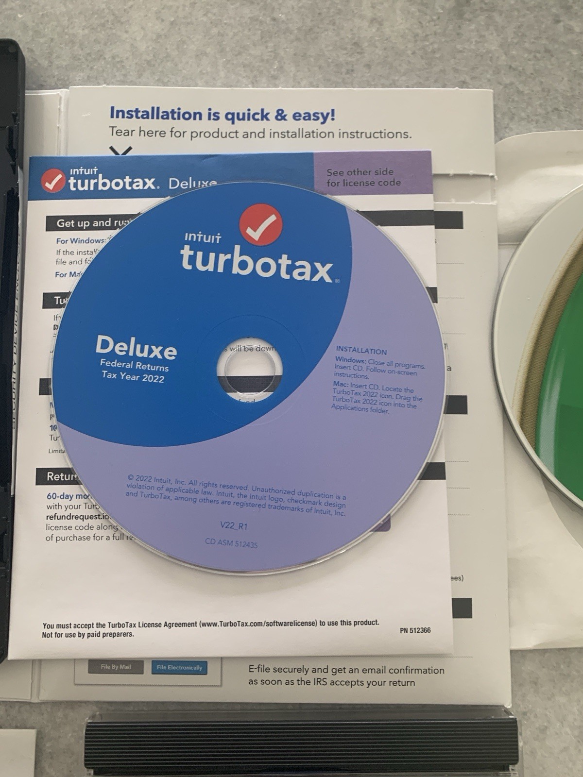 Turbo Tax CDs Mixed Years