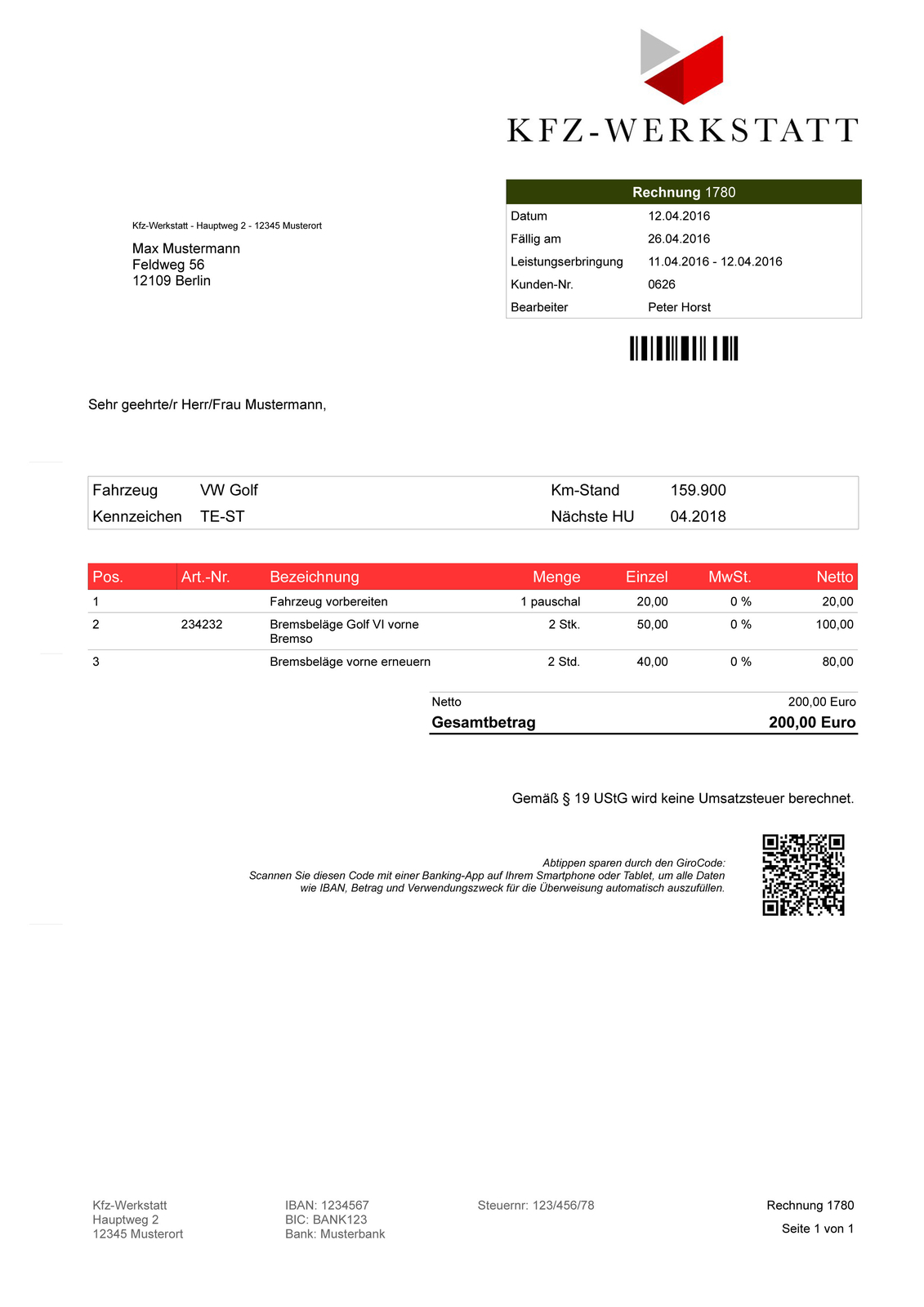 Car Invoice Software, Auto Repair Administration for Windows 10, Latest Version