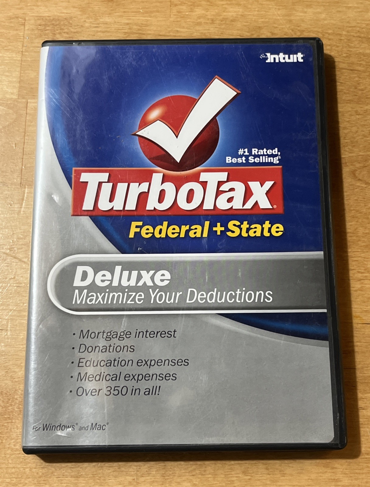 2007 TurboTax Deluxe Federal + State Turbo Tax Software CD New