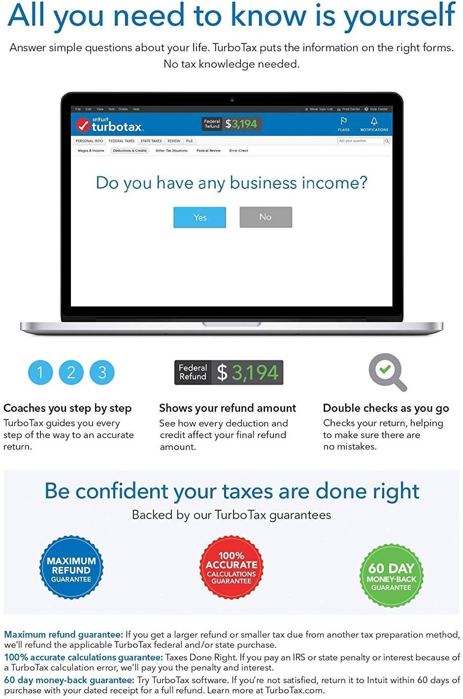 TurboTax Home & Business 2012 Win/Mac CD | Schedule C | Full Updates | #1 Expert