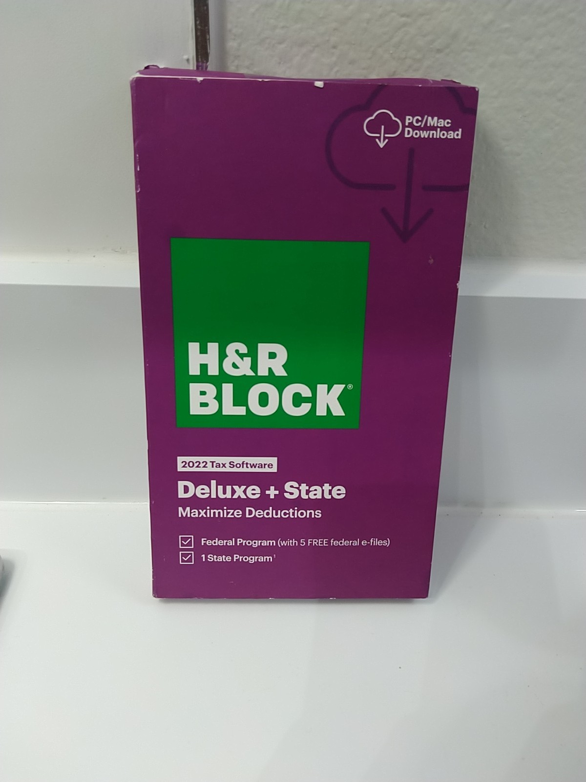 H&R Block Tax Software Deluxe + State 2022