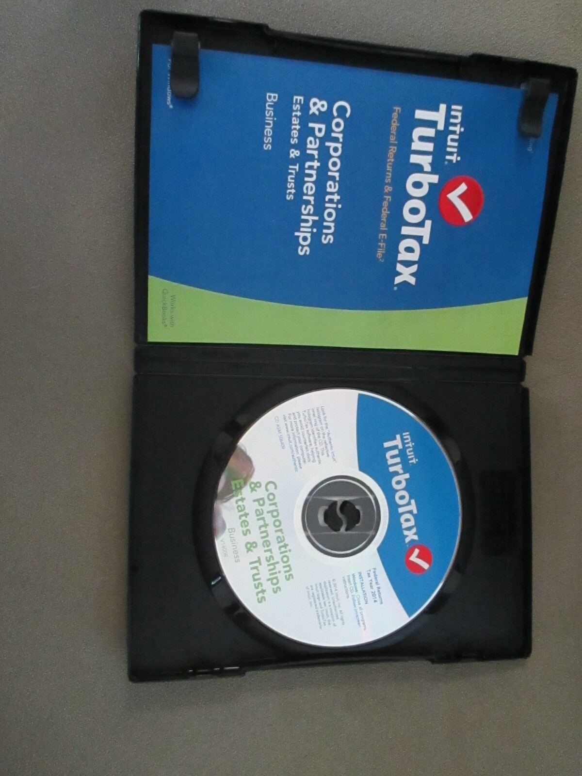 TurboTax 2014 BUSINESS CORPORATION PARTNERSHIP ESTATE Federal CD Genuine Intuit
