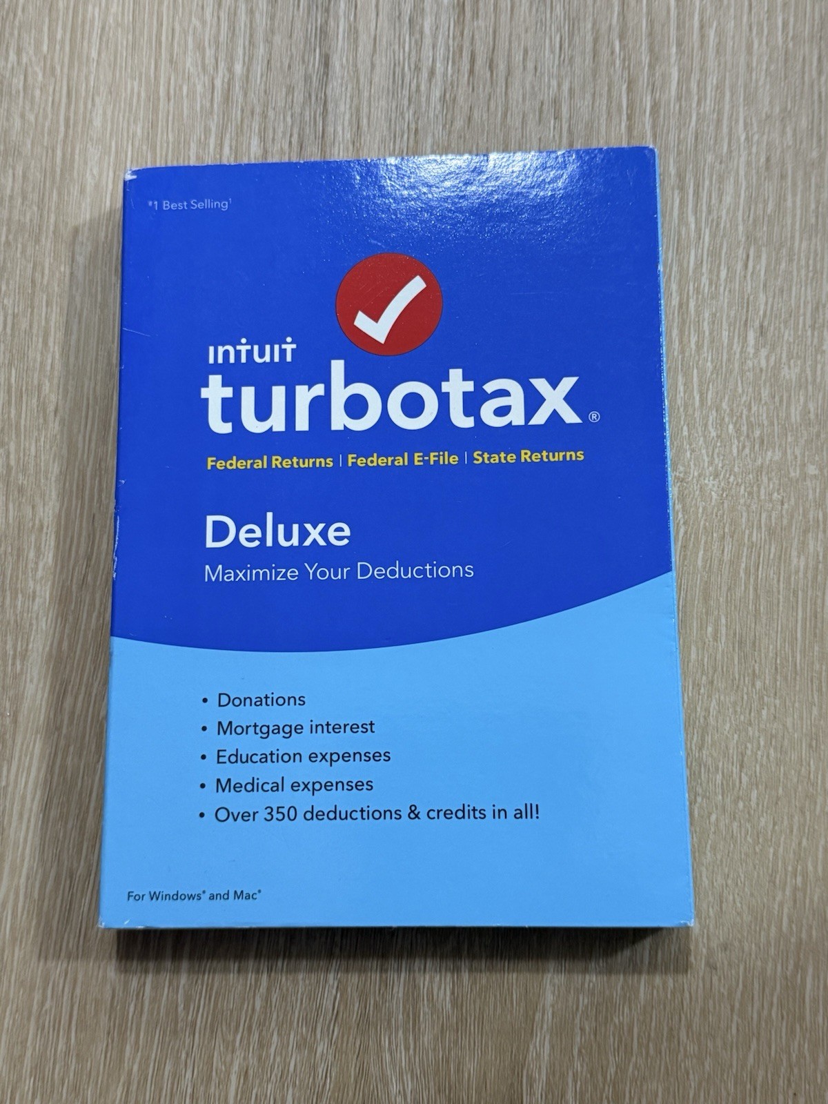 NEW SEALED TurboTax Deluxe 2017 Tax Preparation CD for windows or mac