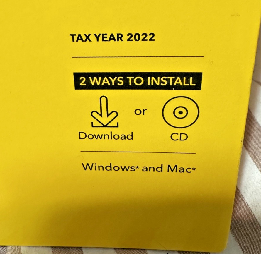 TurboTax Premier 2022 Physical CD license PC Mac Federal State Investment Rental