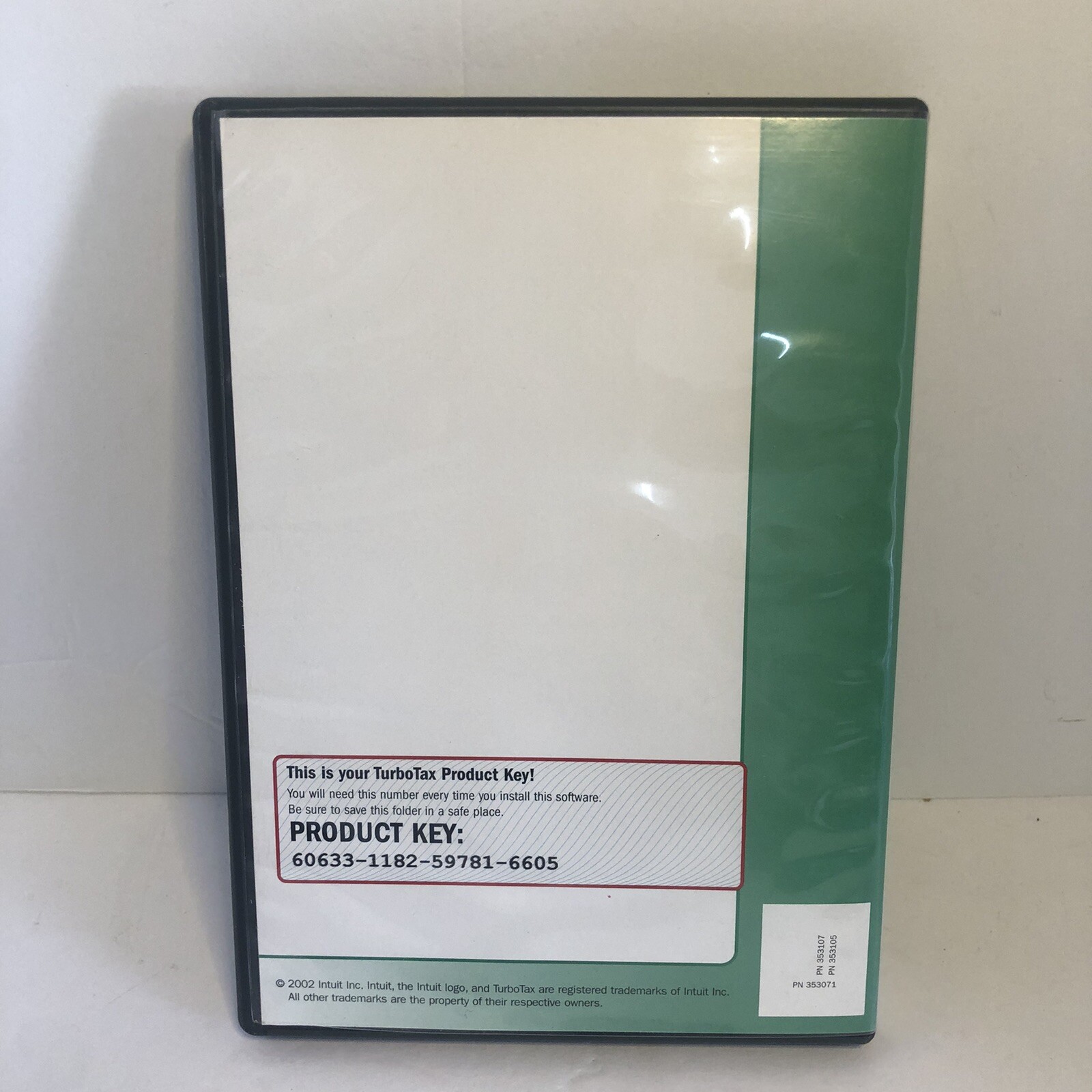 Turbo Tax Business Tax Year 2002. Intuit. For Windows
