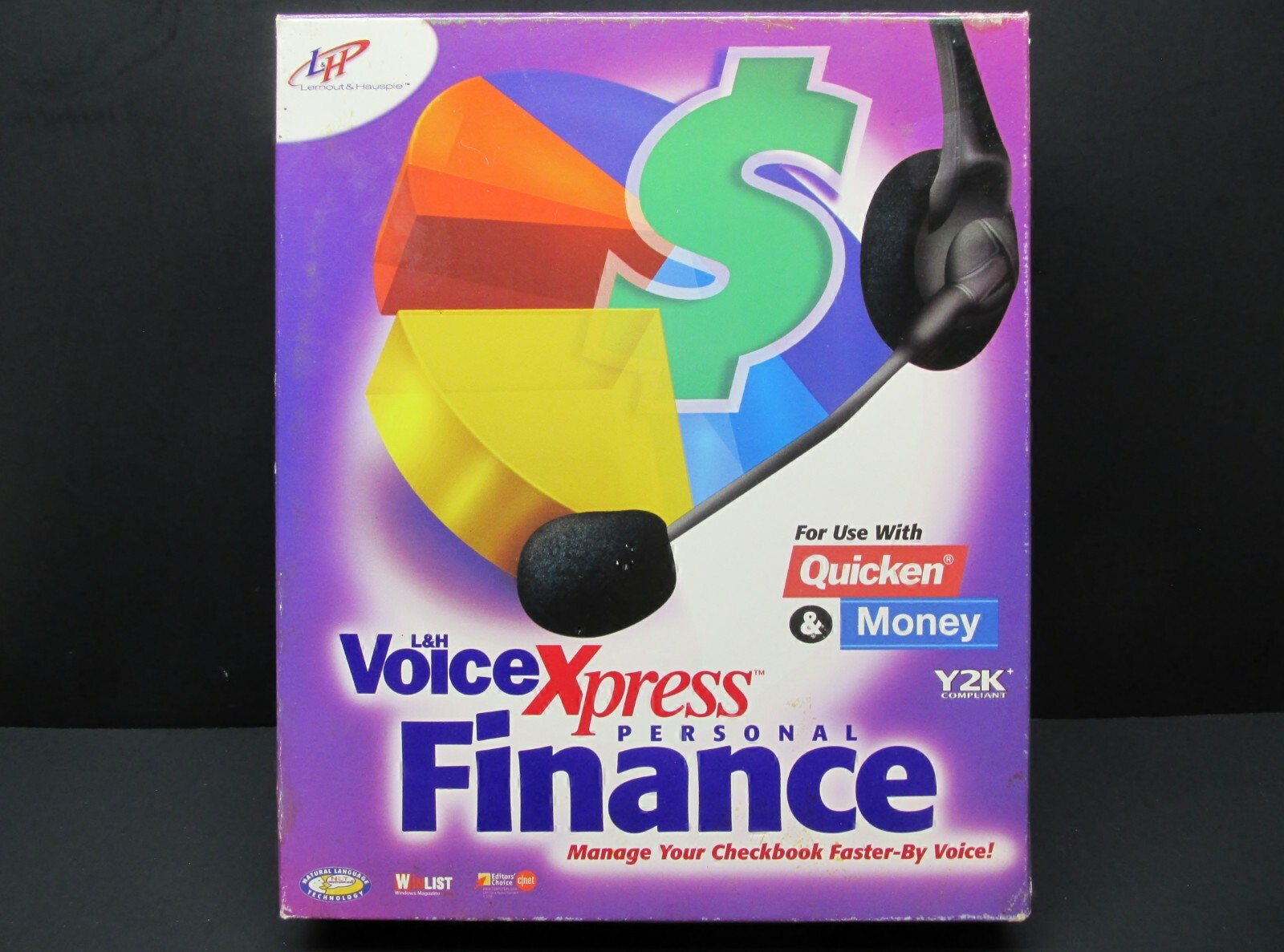 L & H Voice Xpress Personal Finance, W 95 / 98 / NT 4.0, 1999, Never Used