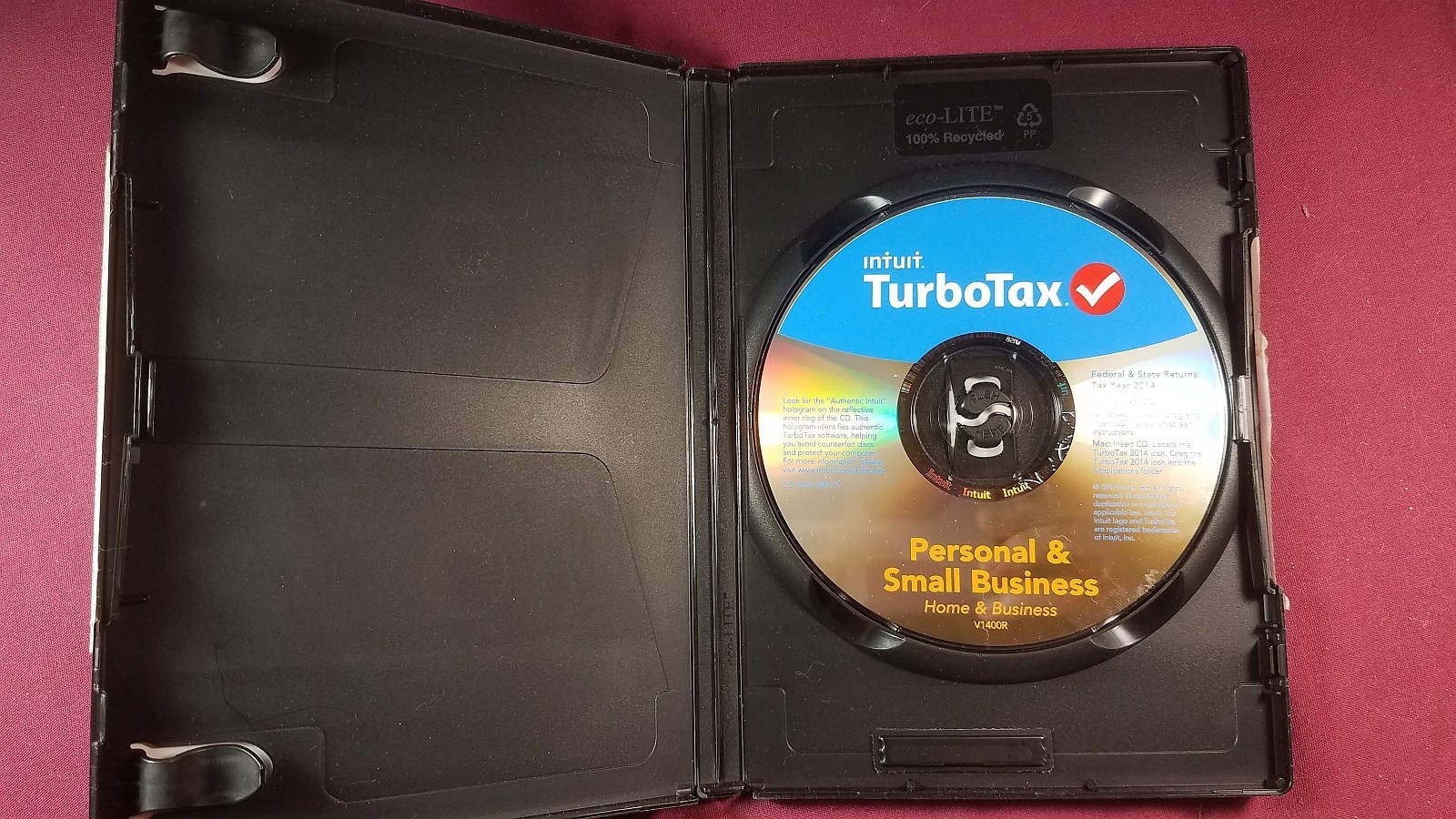 Intuit TurboTax Home & Business 2014 CD with Case