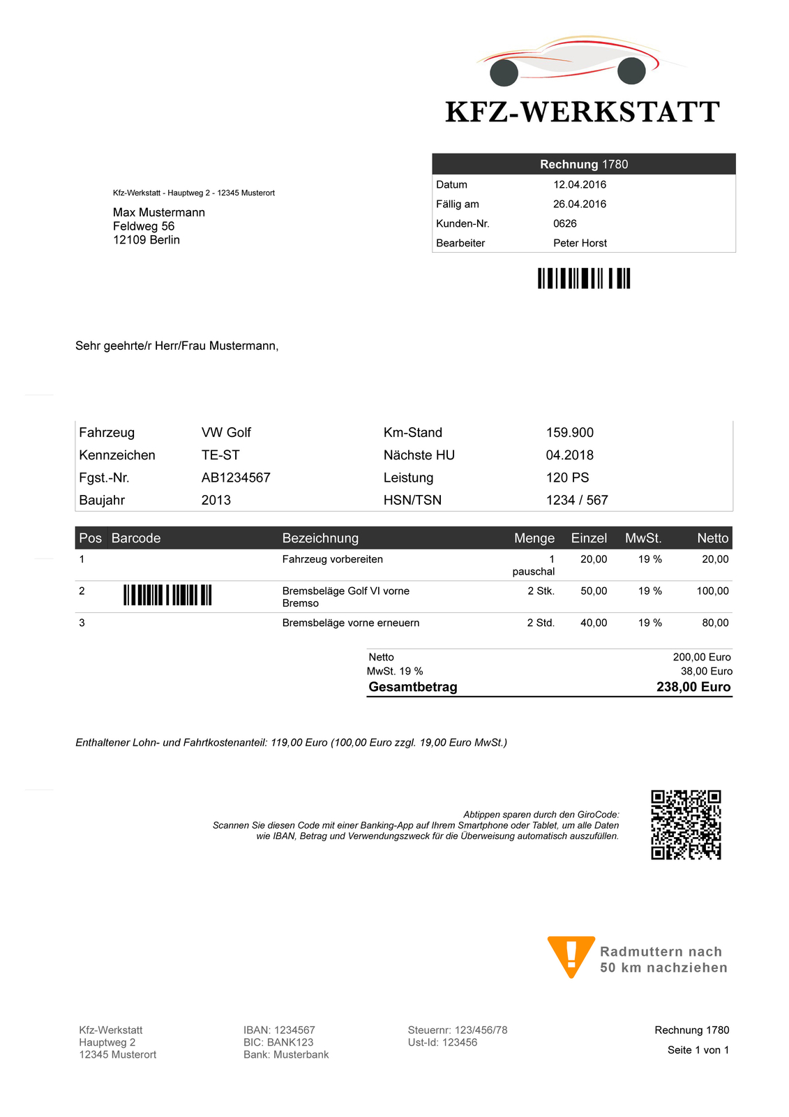 Car Invoice Software, Auto Repair Administration for Windows 10, Latest Version