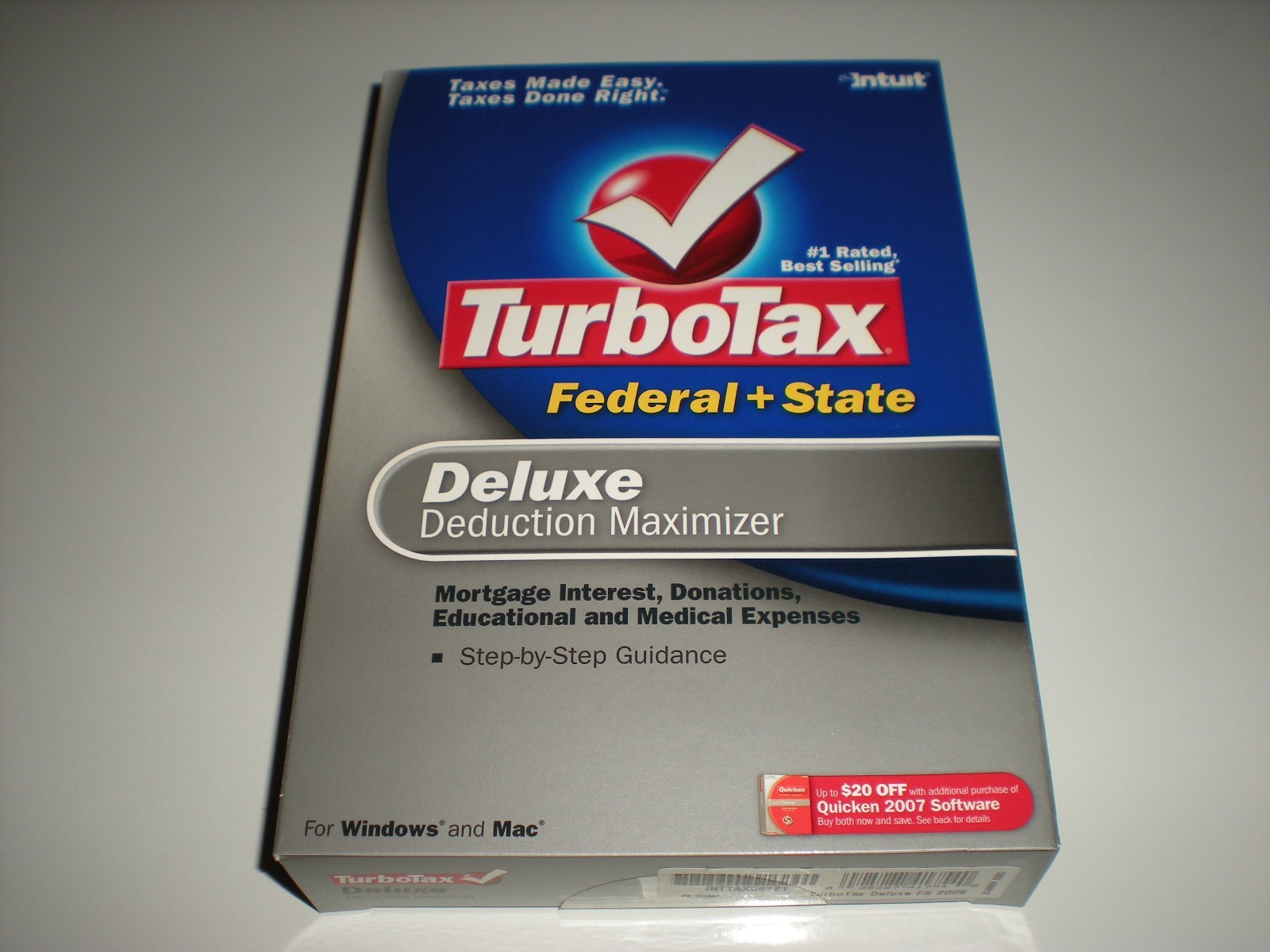 Turbotax 2006 Deluxe with state. Turbo tax. New.