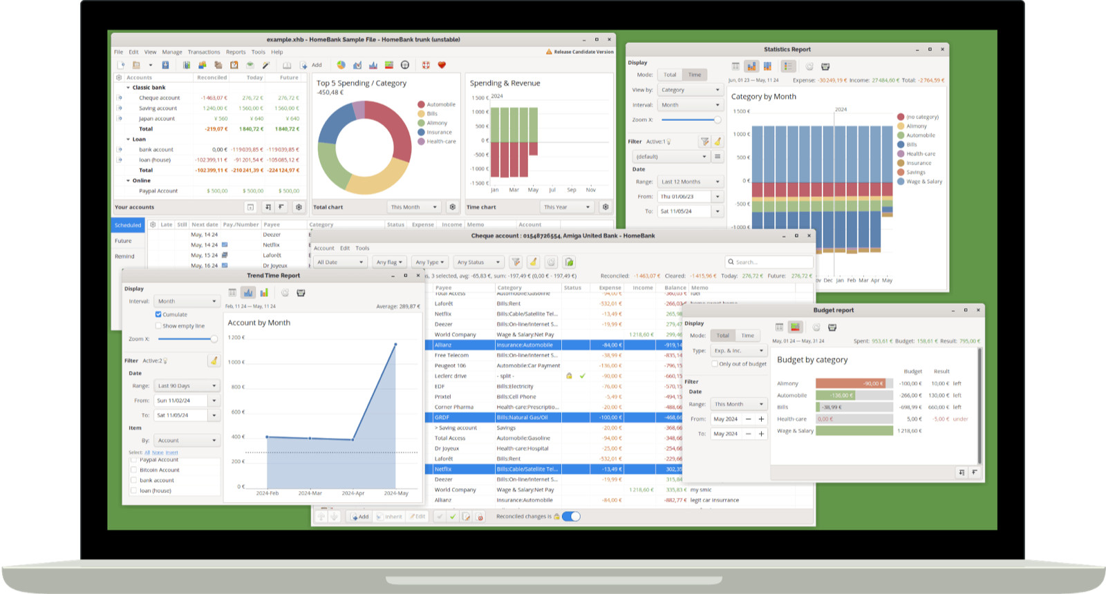 HomeBank Personal Finance software 2026 for Accounting, Budgeting, Finance USB