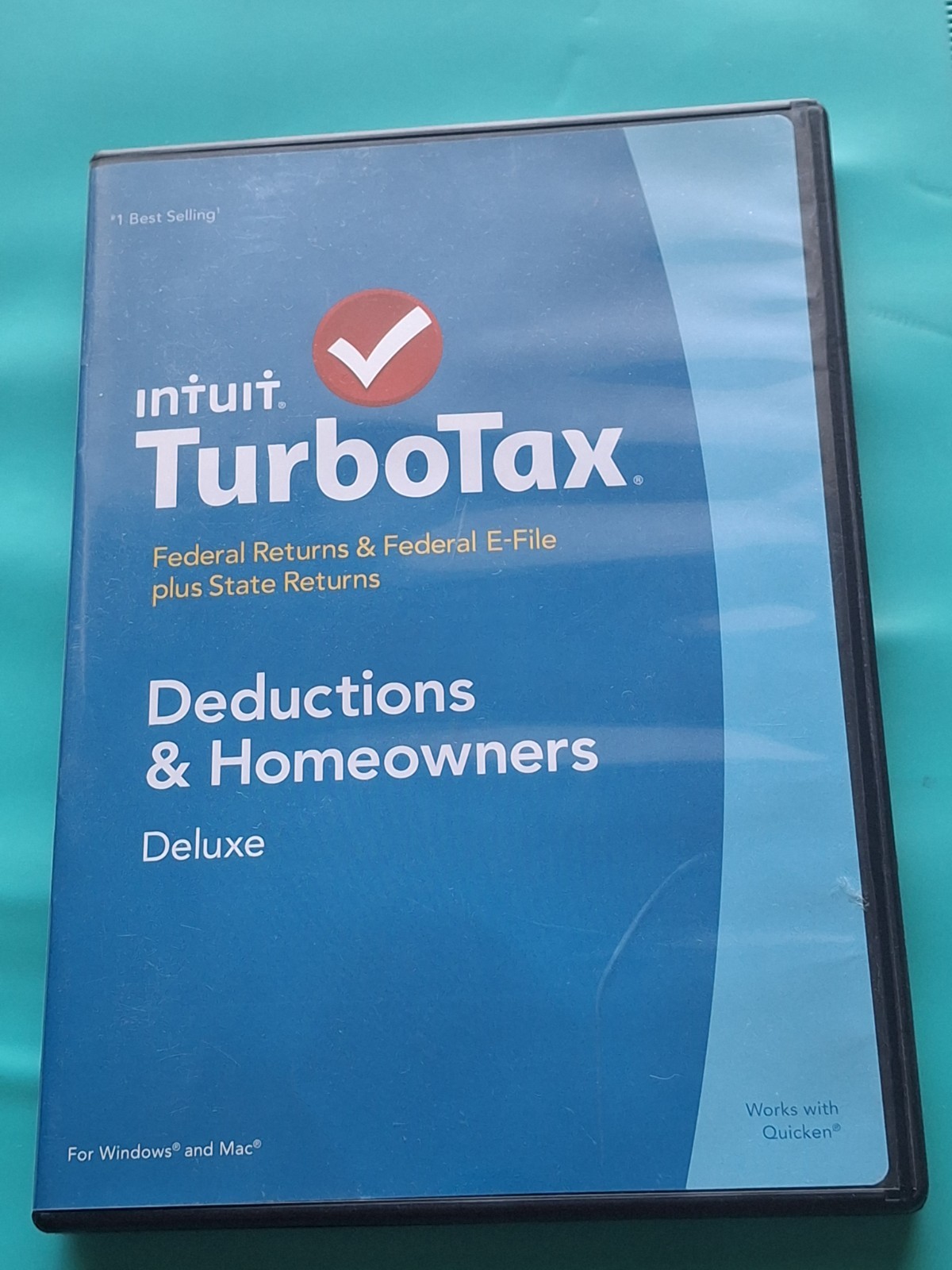Intuit Turbotax 2014 Federal Returns & E-File Deductions & Homeowners CD