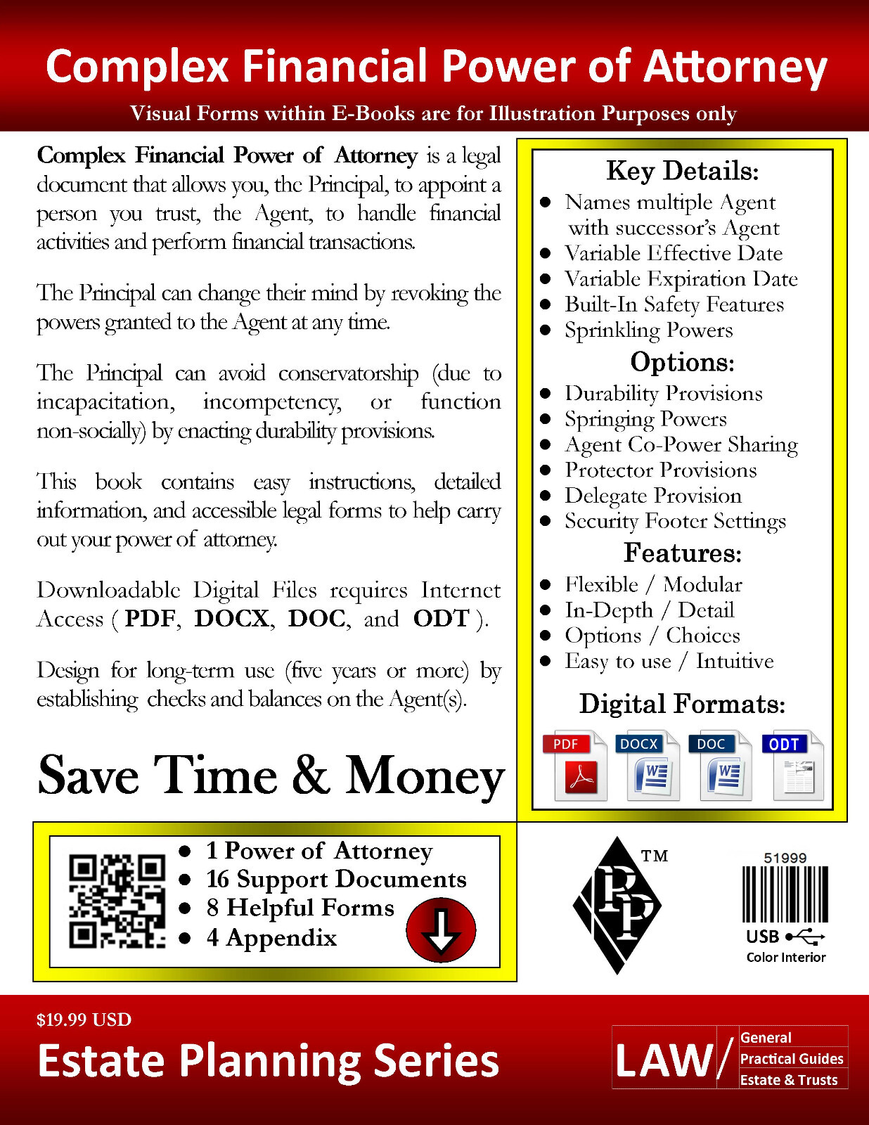 Complex Financial Power of Attorney – Full Version – USB Flash Drive Only