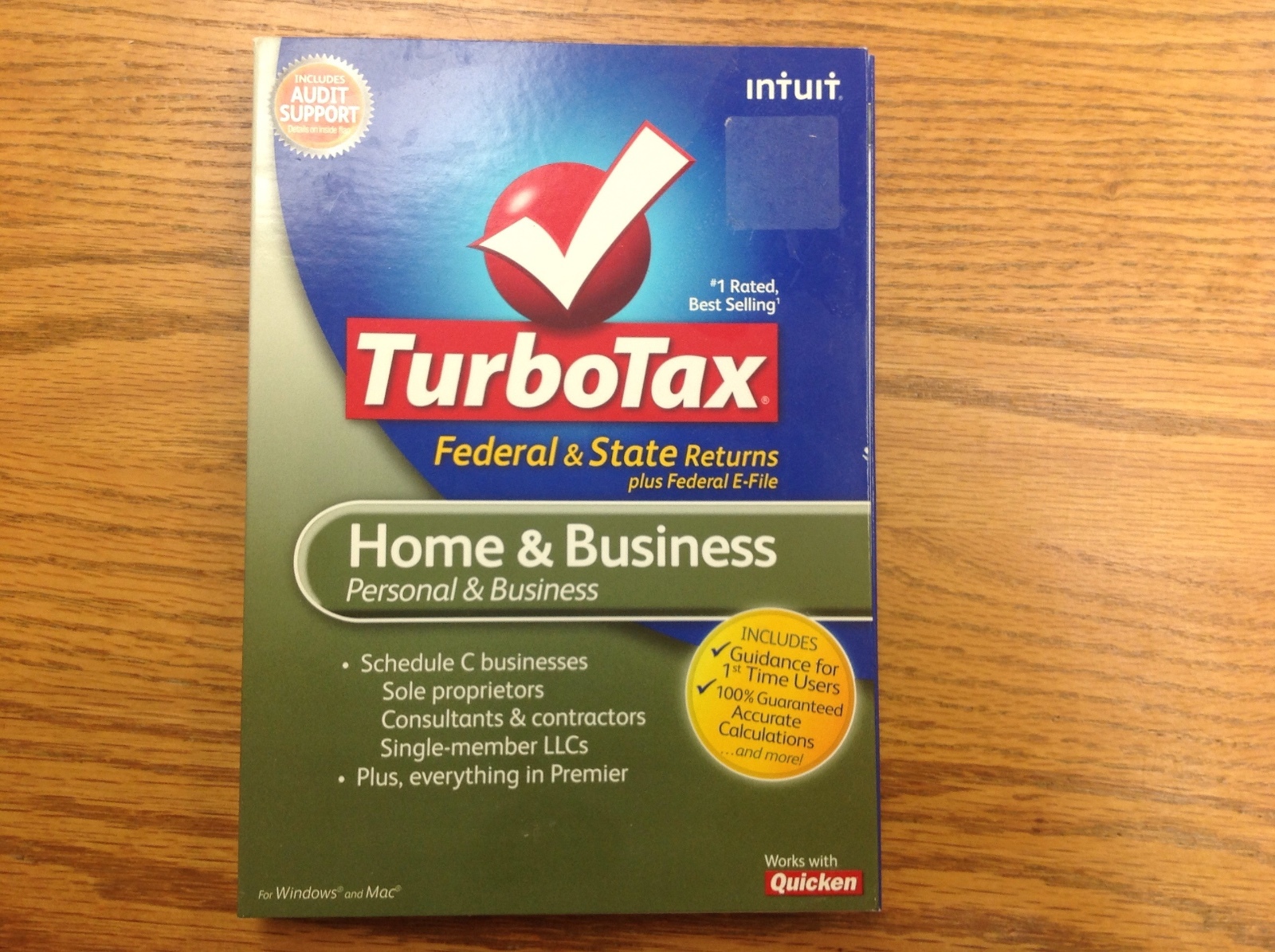 2010 TurboTax Home & Business Federal + State Turbo Tax New CD in sealed Box!