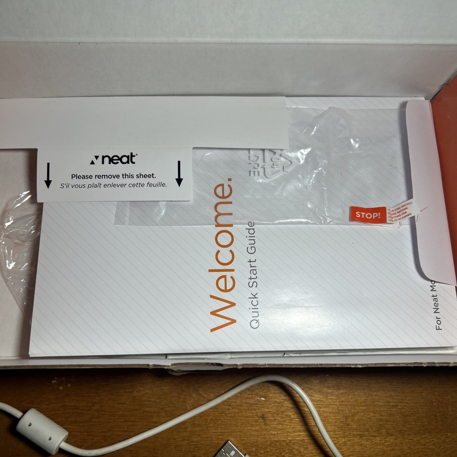 Neat Receipts Mobile Scanner Digital Filing System NM-1000 PC Mac Tested Works