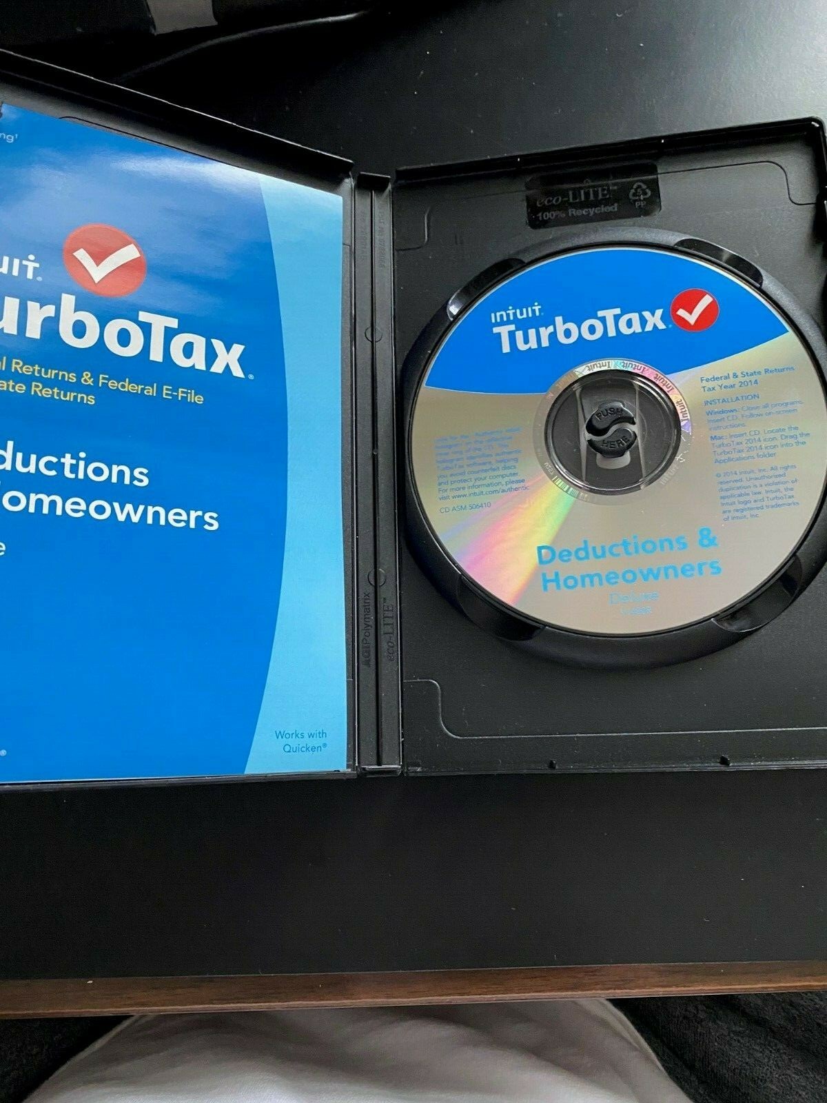 2014 TurboTax Deductions & Homeowners Federal and E file returns plus State