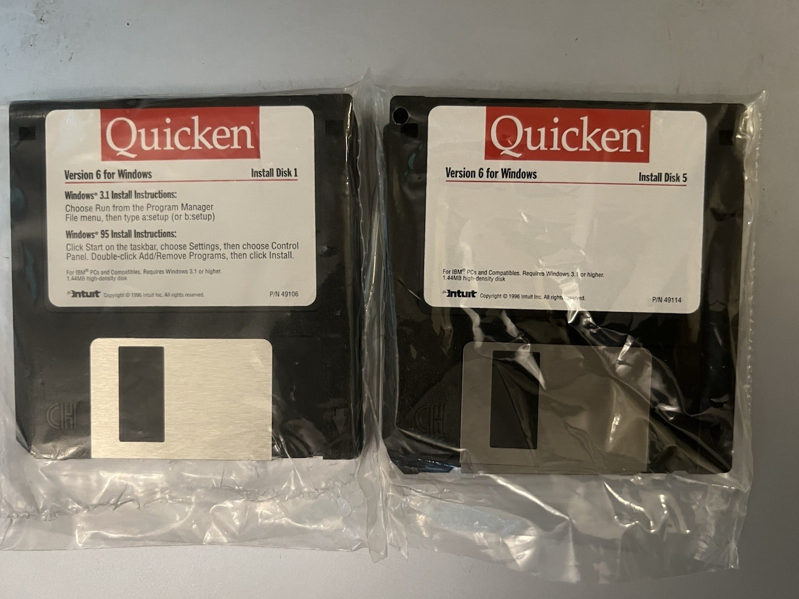 Intuit Quicken Starter Edition for Windows 95 & 3.1 Complete w/Disks and Manual