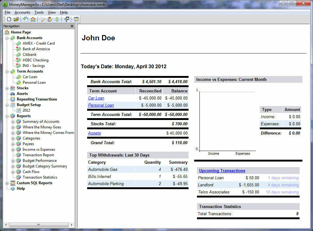 NEW Money Manager Account Bookkeeping Tax VAT Business & Personal Linux USB