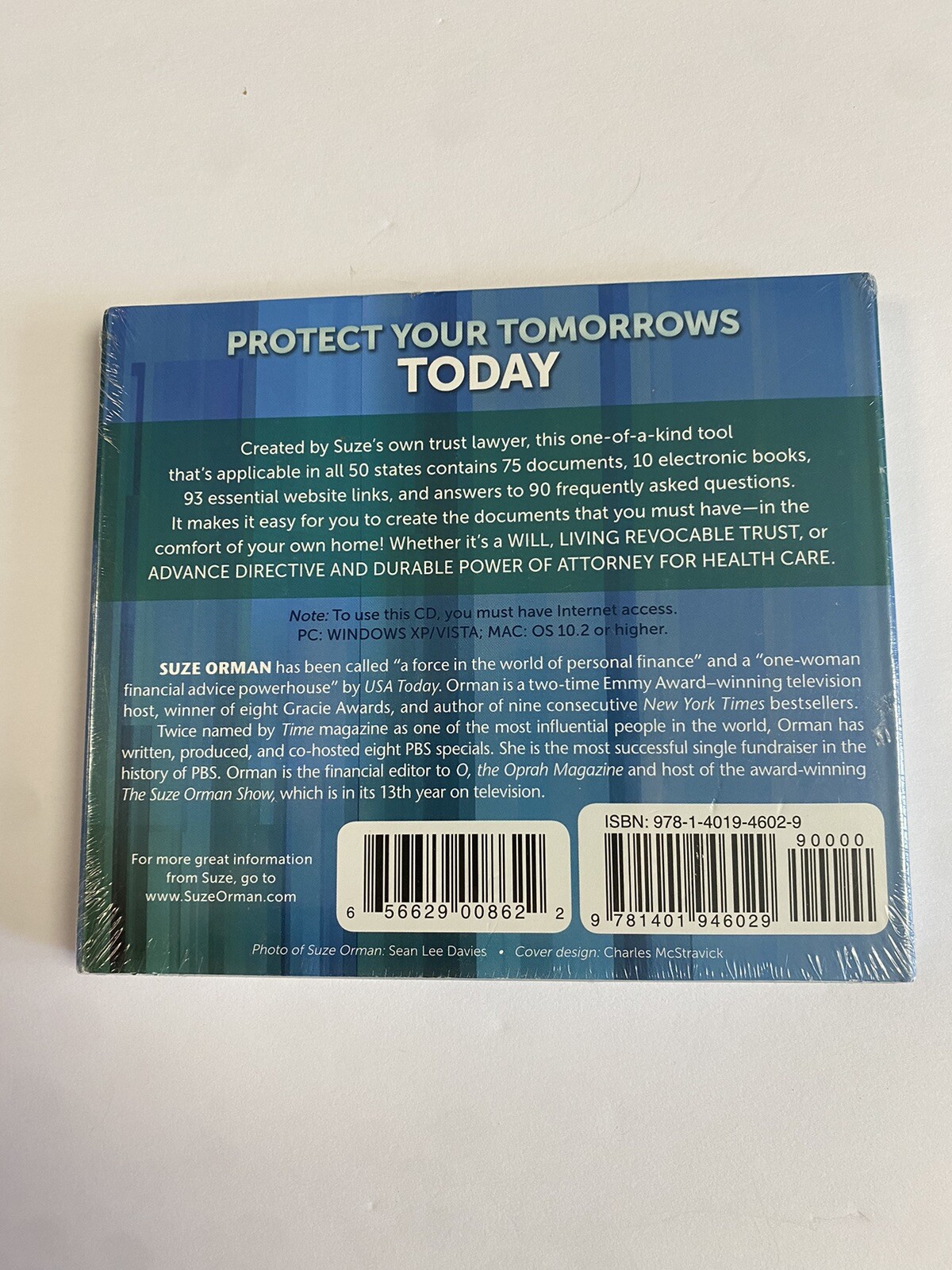SUZE ORMAN Protect Your Tomorrows Today CD-ROM Must-Have Documents SEALED