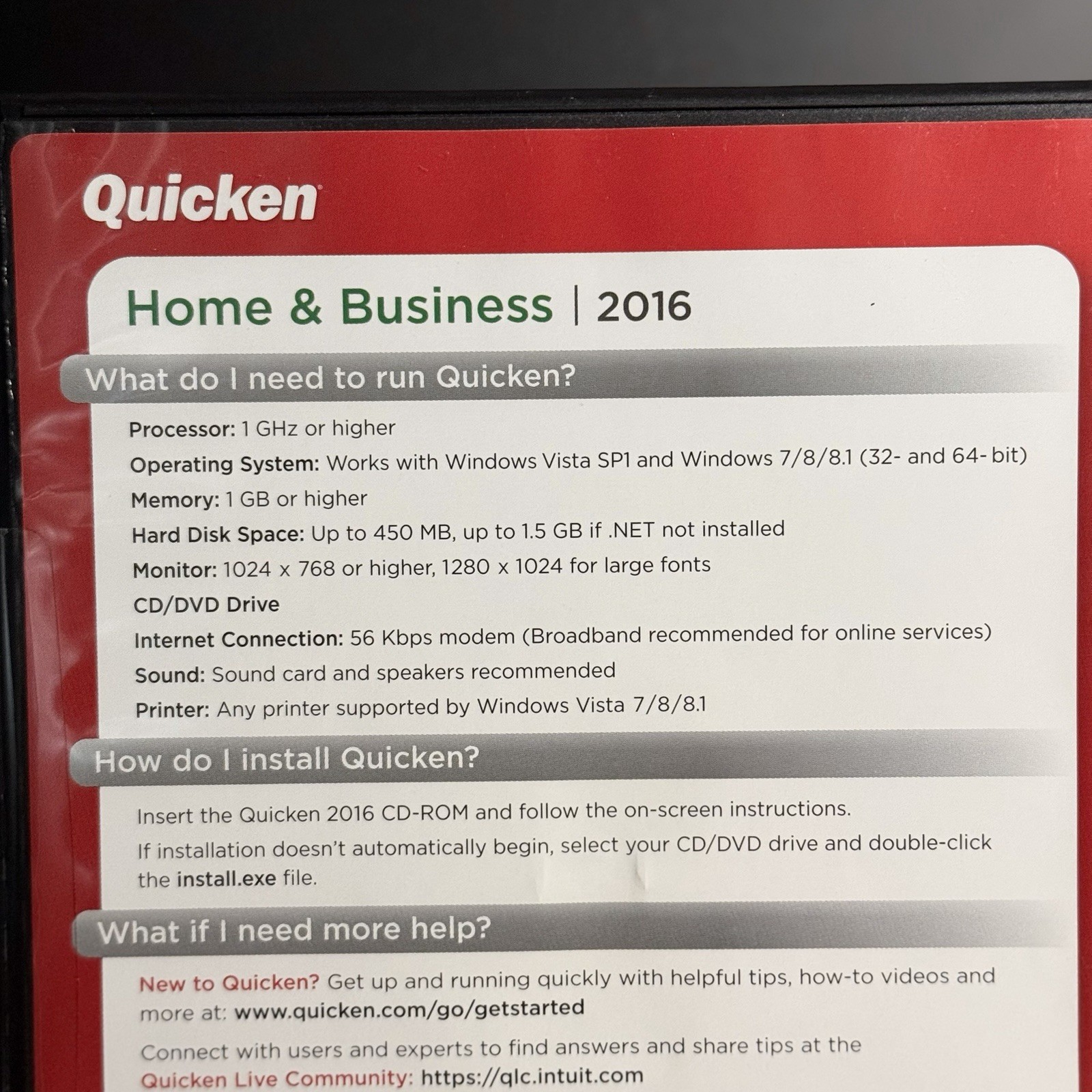 ⚡️Quicken Home And Business 2016 For WINDOWS PC – PLEASE READ BELOW ⚠️TESTED