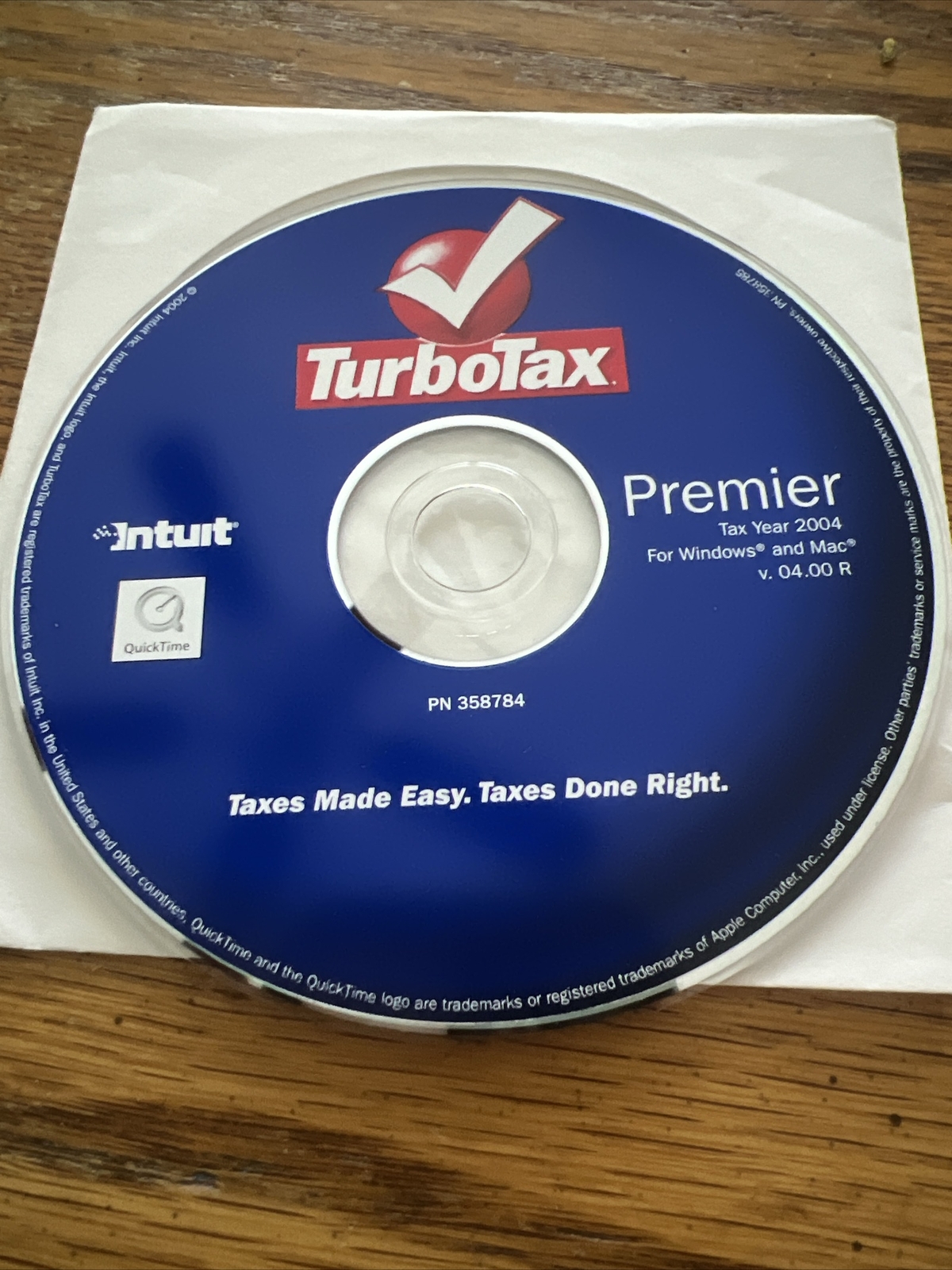 Intuit TurboTax Premier for Tax Year 2004 – Windows & Mac doing tax right easy