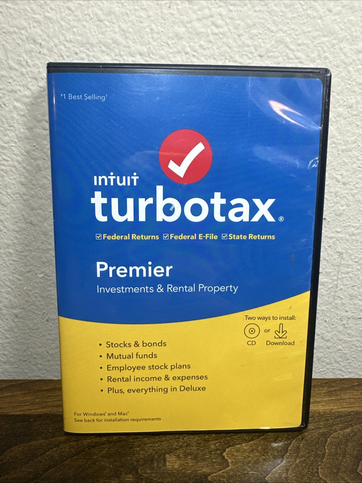 Intuit Turbo Tax Premier 2018, Federal State Tax Returns Pre-Owned CD FREE SHIP