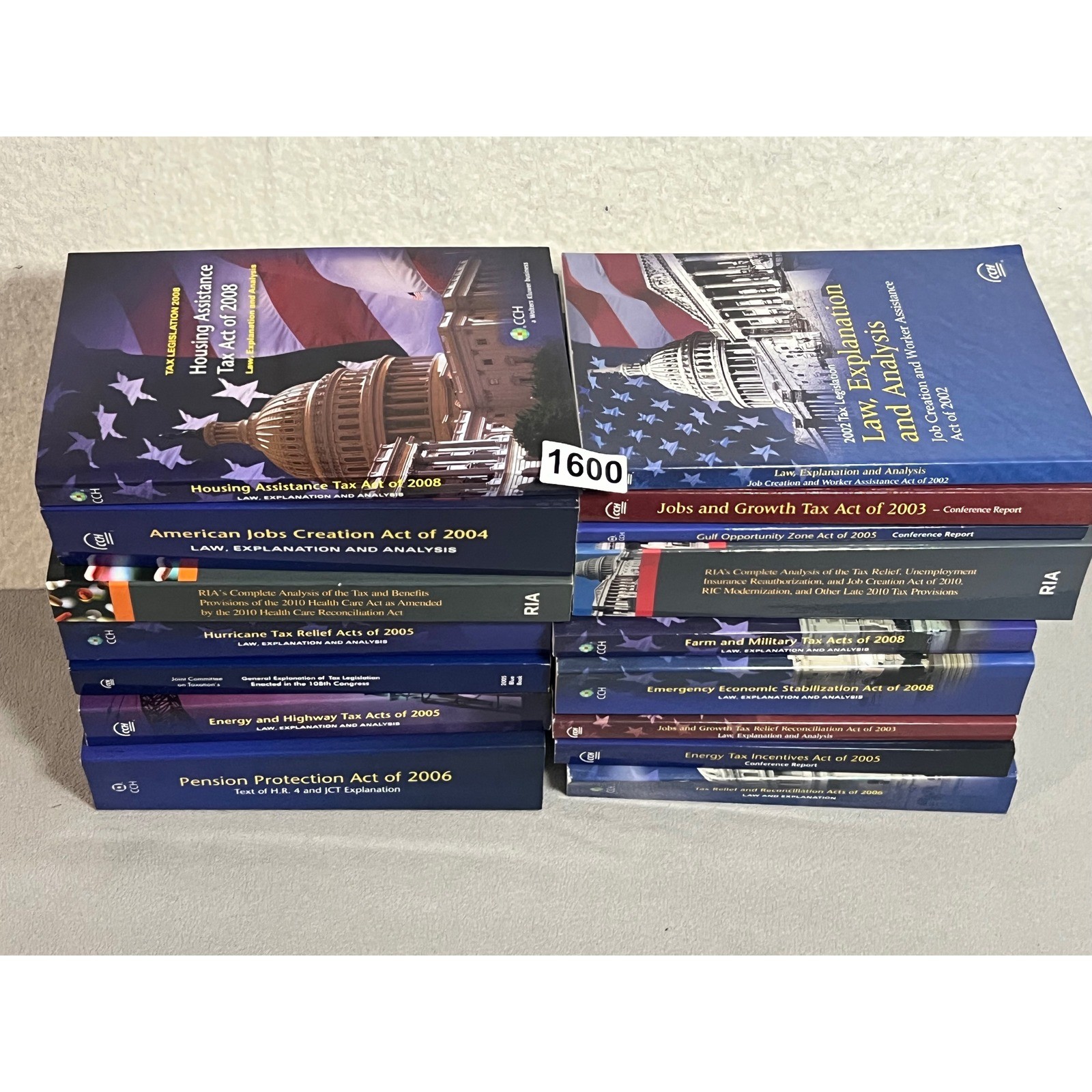 Collection of US Tax Law Explanation and Analysis Books 2000s Legislation
