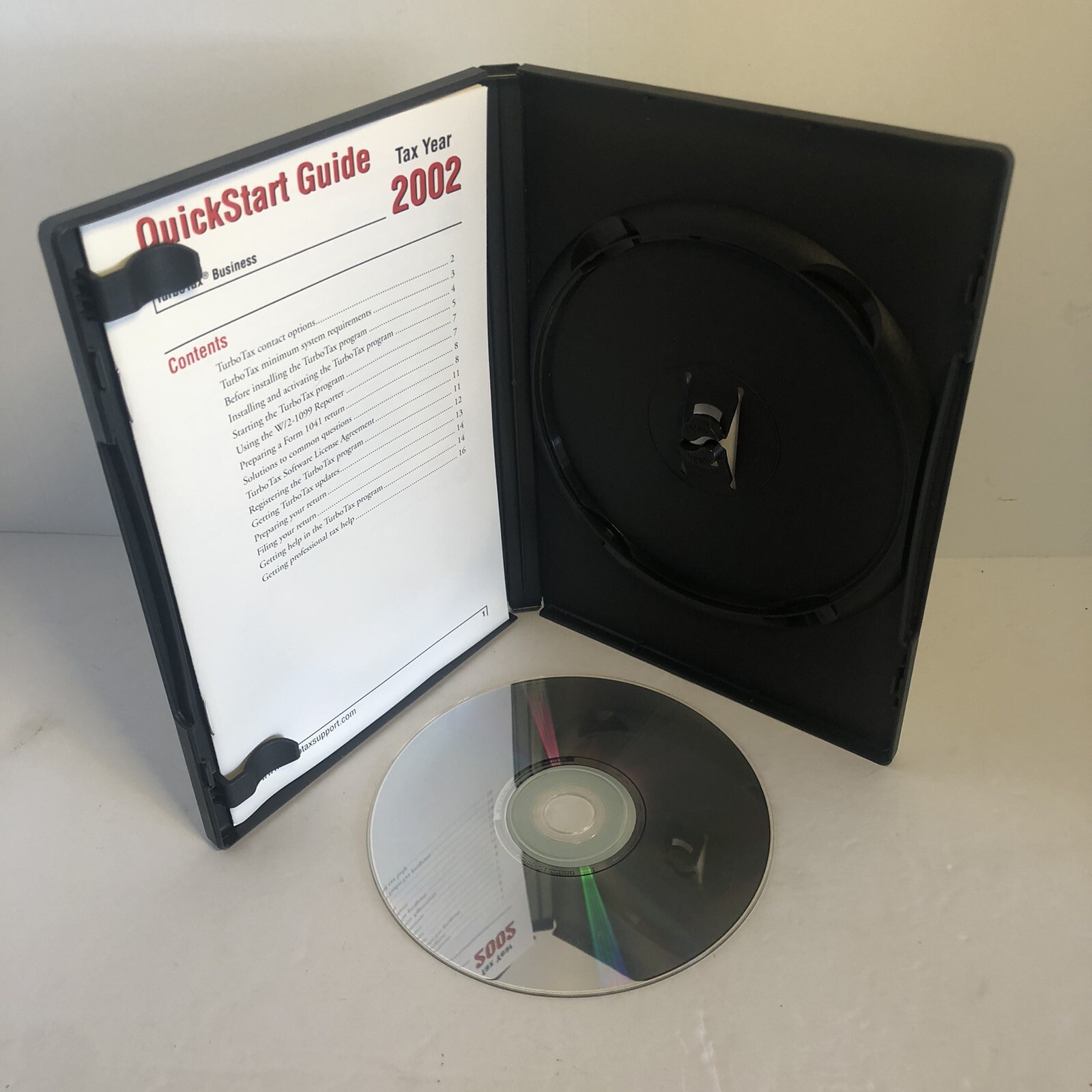 Turbo Tax Business Tax Year 2002. Intuit. For Windows