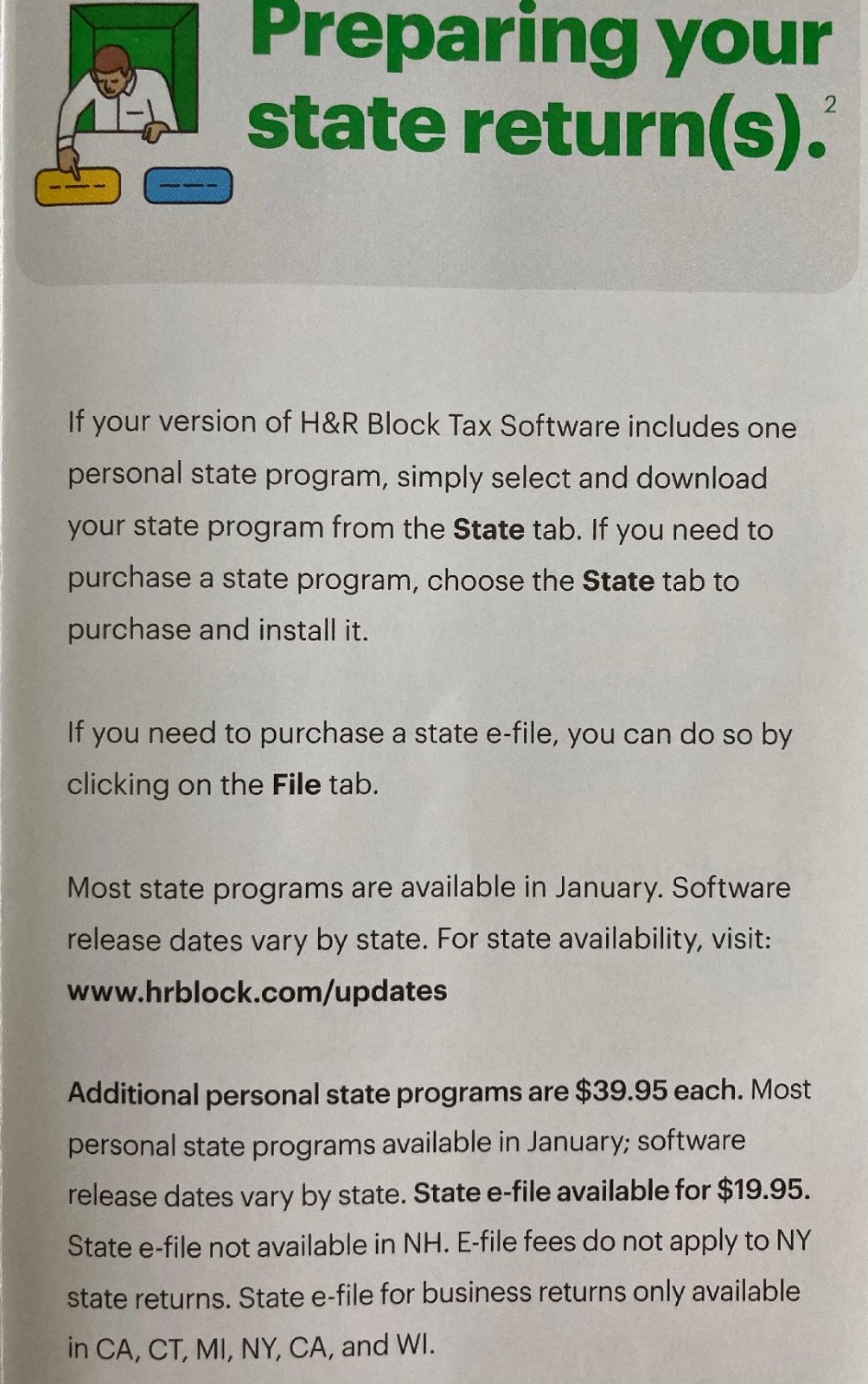 2024 H&R Block DELUXE Federal & State CODE for download send same day you buy it